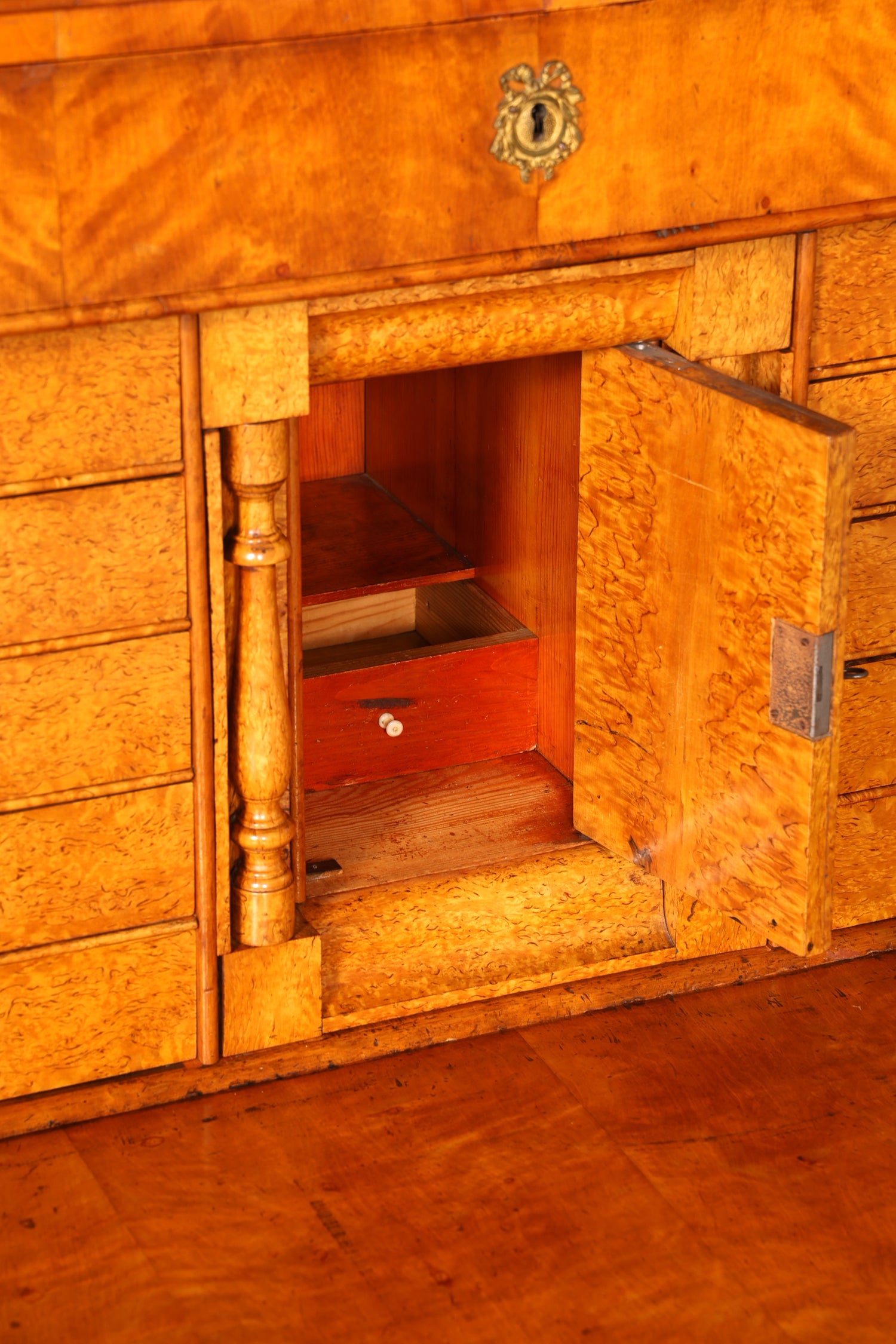 Edler Biedermeier Sekretär Vertiko Louis Philippe Highboard Kommode Schrank um 1880