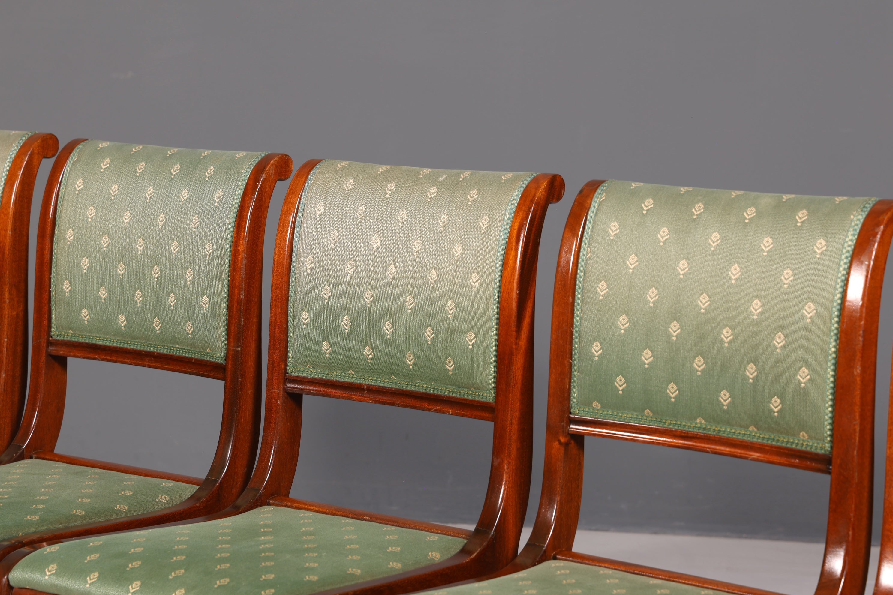 6x Edle Englische Stühle Dining Chairs 60er Jahre Küchenstühle Esszimmerstühle Stuhlset