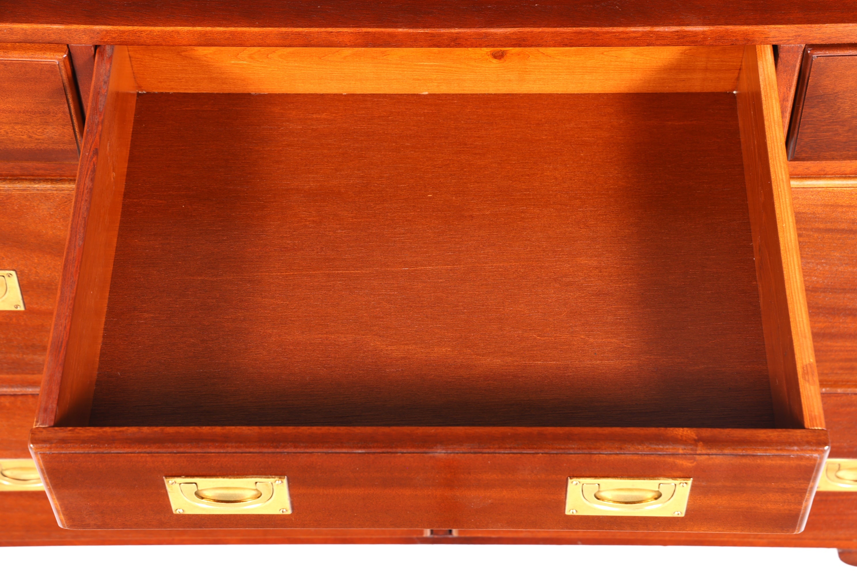 Beeindruckendes Maritim Sideboard Englische Schiffs Kommode Englisch Antik Schrank Military Chest