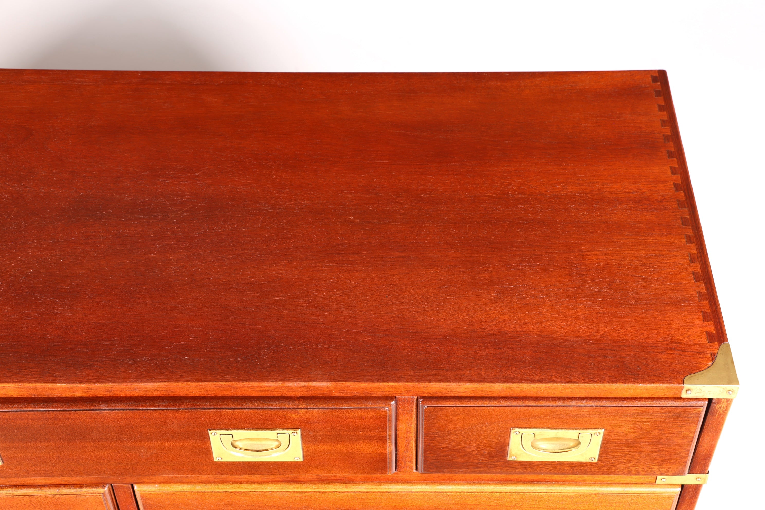 Beeindruckendes Maritim Sideboard Englische Schiffs Kommode Englisch Antik Schrank Military Chest