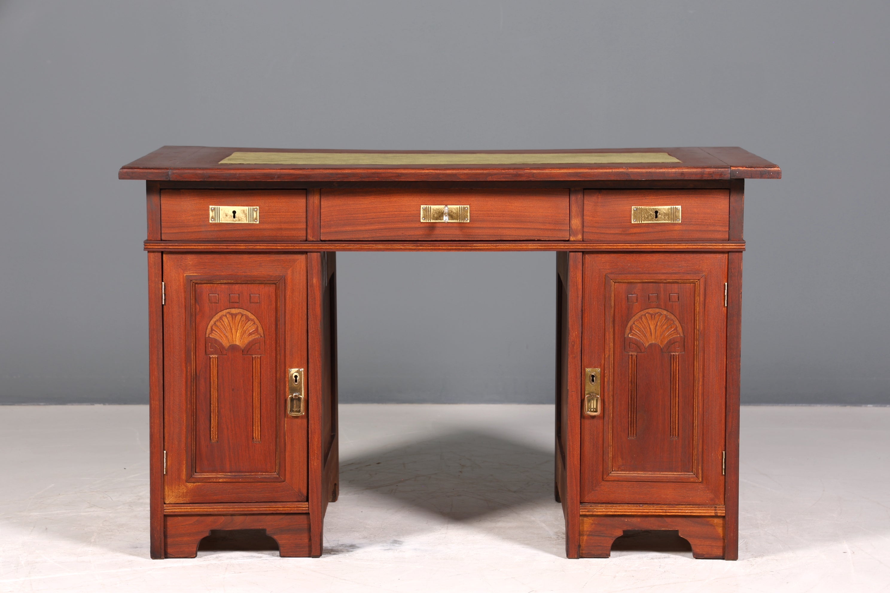 Traumhafter Jugendstil Schreibtisch Gründerzeit Bürotisch echt Holz Desk Office Table