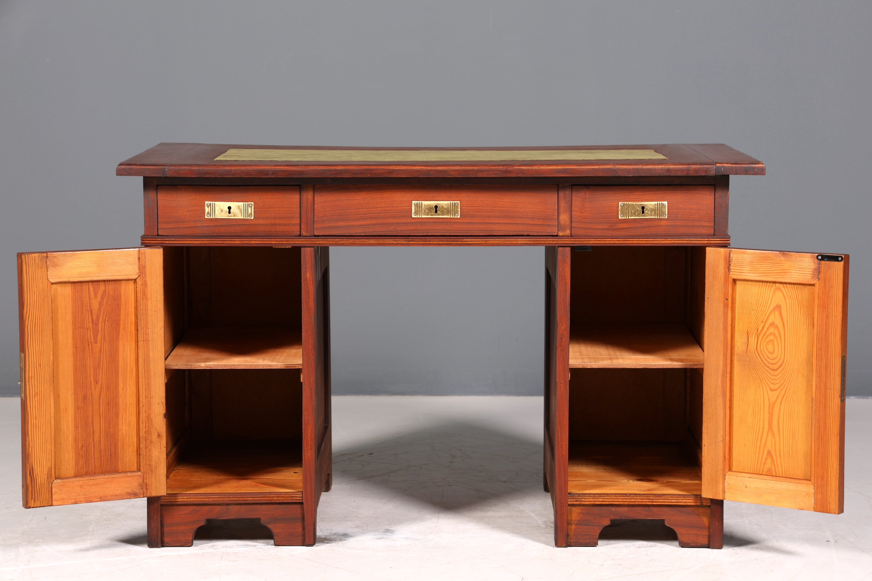 Traumhafter Jugendstil Schreibtisch Gründerzeit Bürotisch echt Holz Desk Office Table
