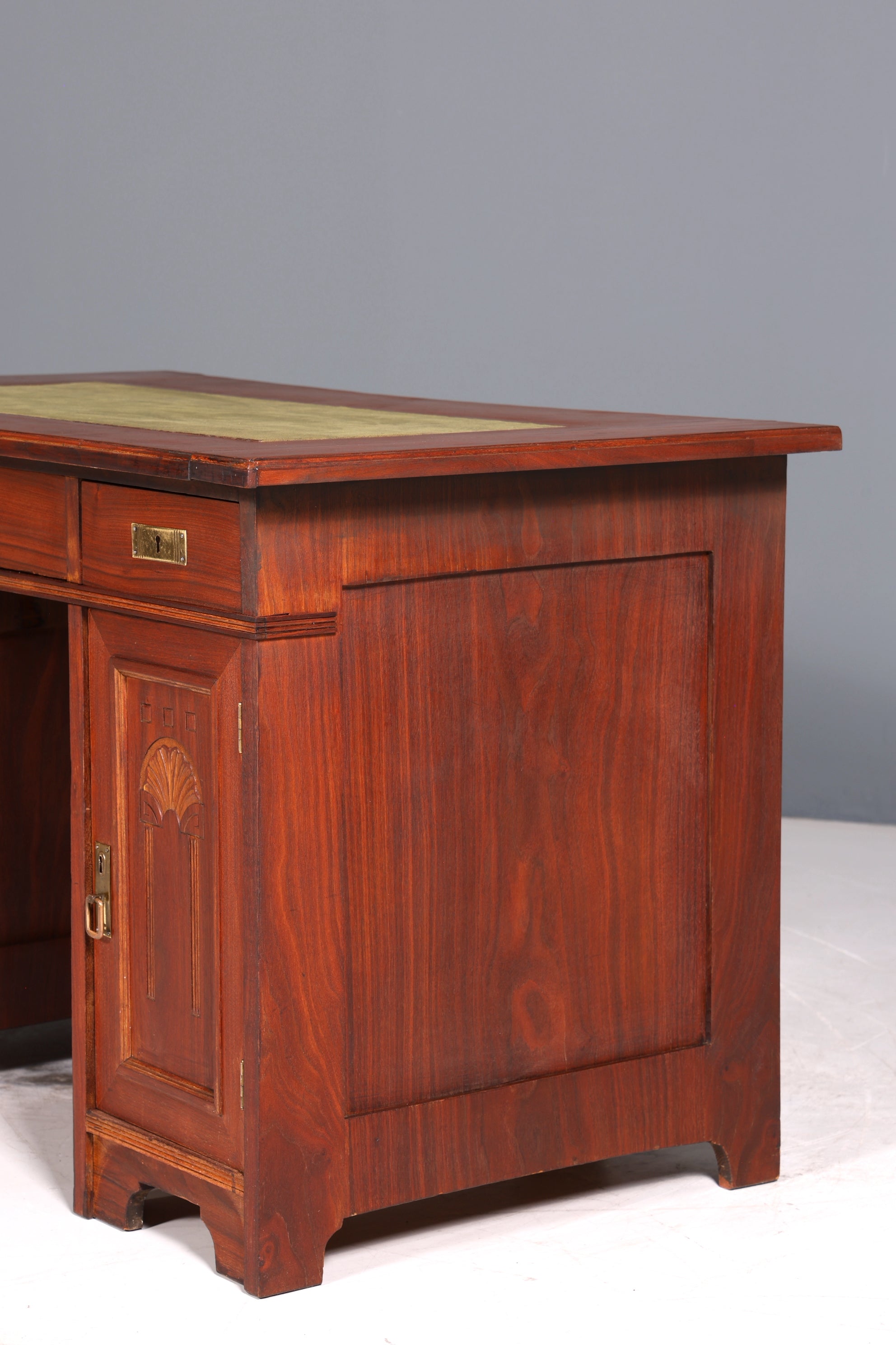 Traumhafter Jugendstil Schreibtisch Gründerzeit Bürotisch echt Holz Desk Office Table