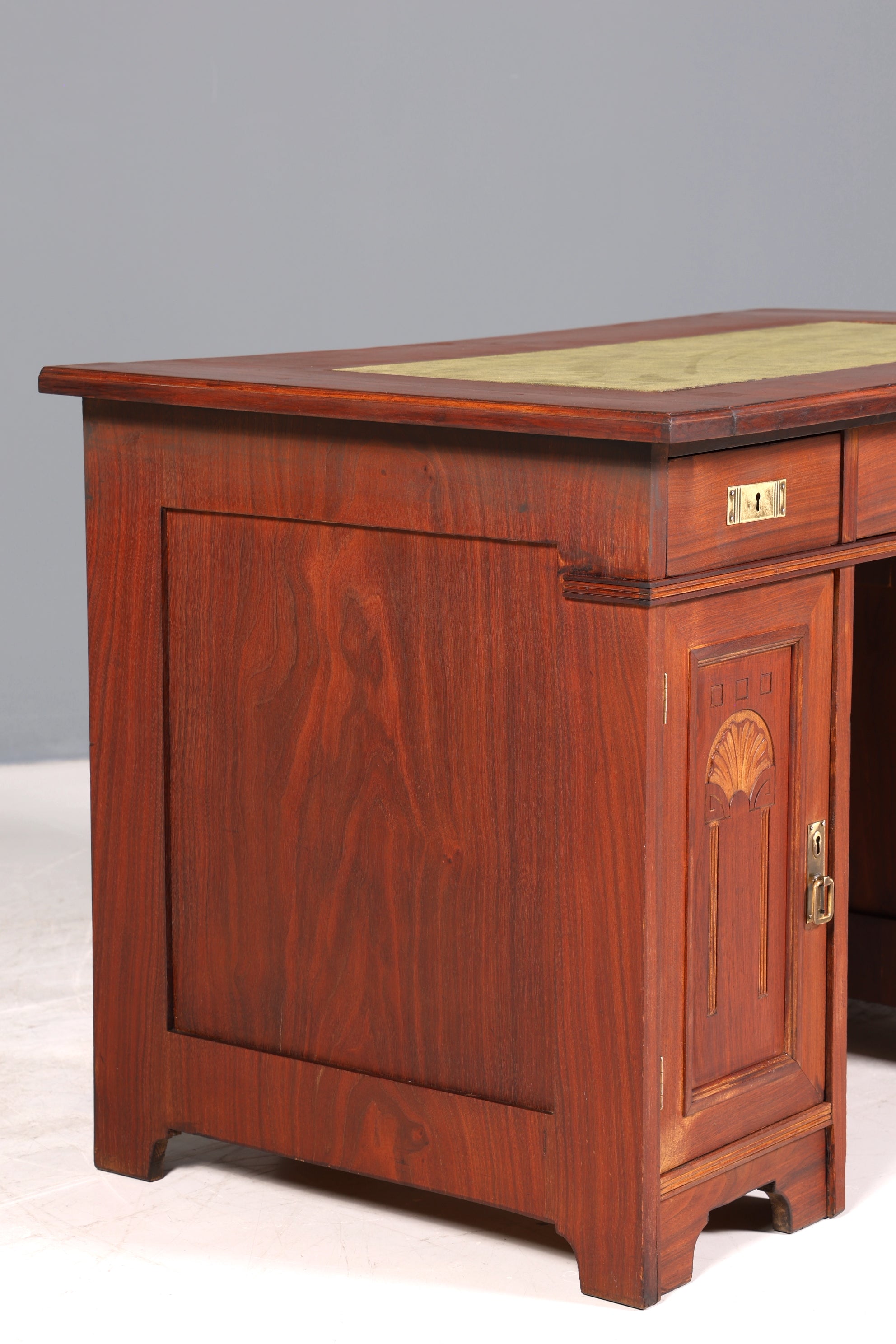 Traumhafter Jugendstil Schreibtisch Gründerzeit Bürotisch echt Holz Desk Office Table