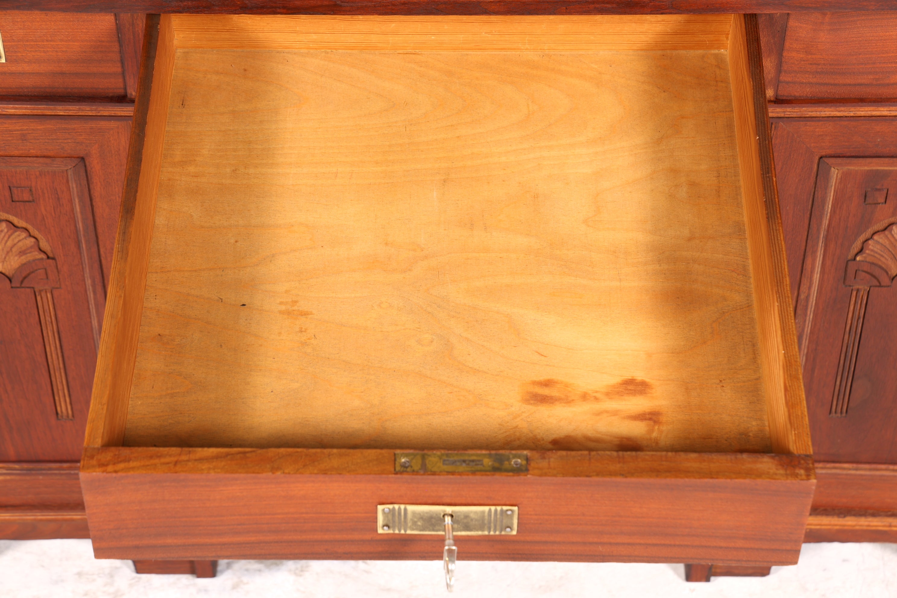 Traumhafter Jugendstil Schreibtisch Gründerzeit Bürotisch echt Holz Desk Office Table