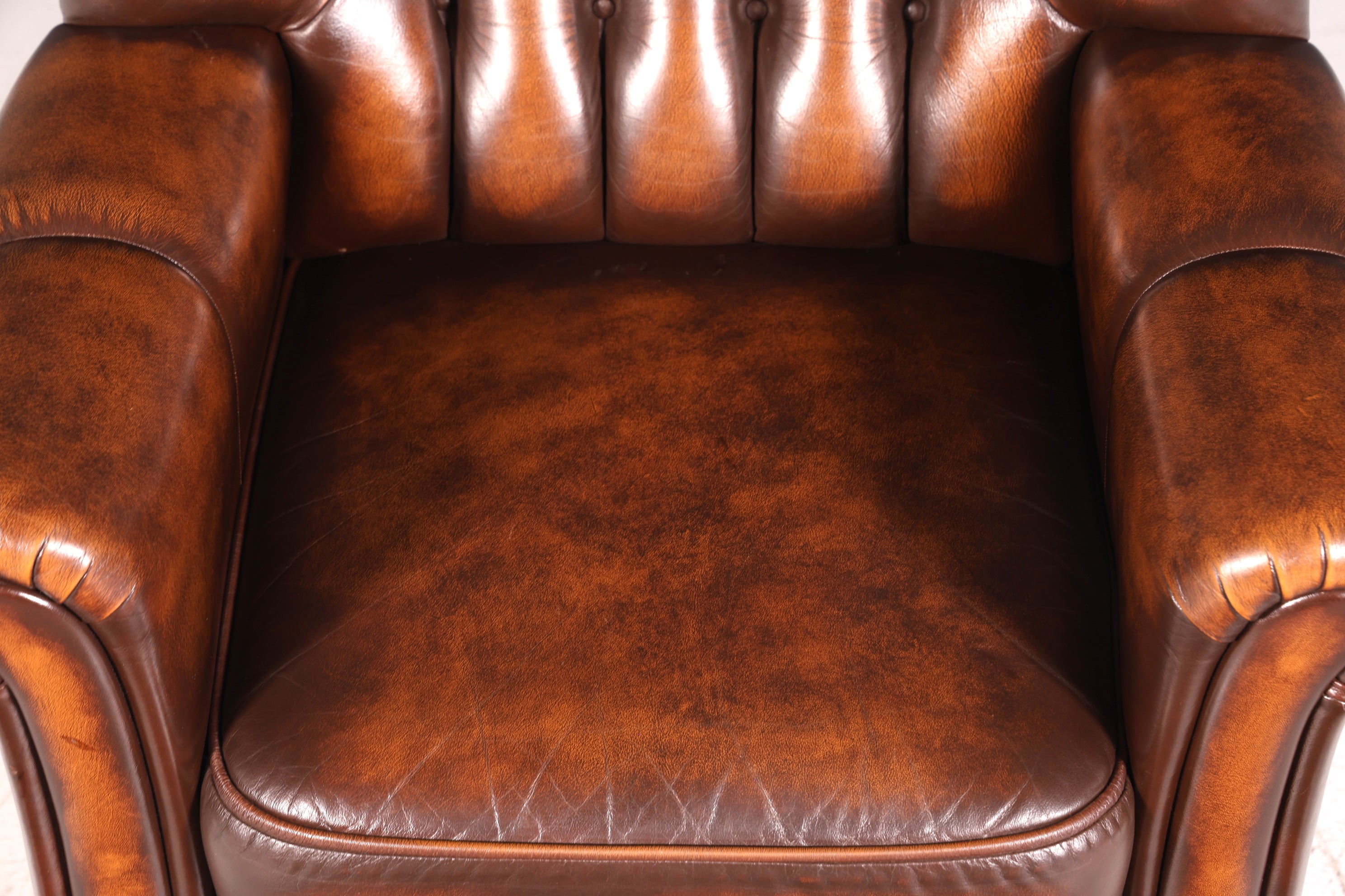 Stilvoller Original Chesterfield Sessel Englischer Armlehnsessel Englisch Herrensessel 3 von 3