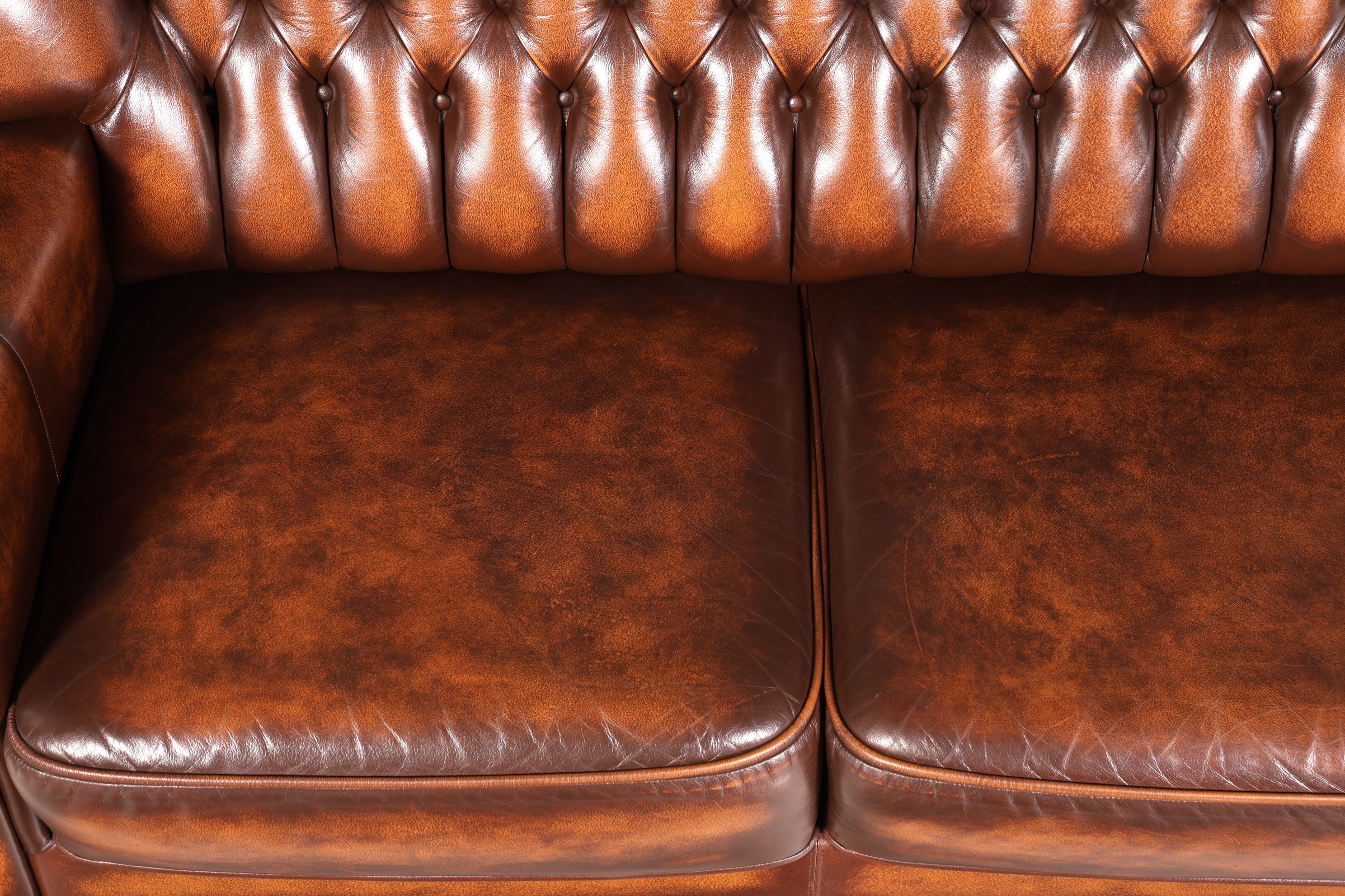Wunderschönes Original Chesterfield Sofa 3- Sitzer echt Leder Couch Englisch