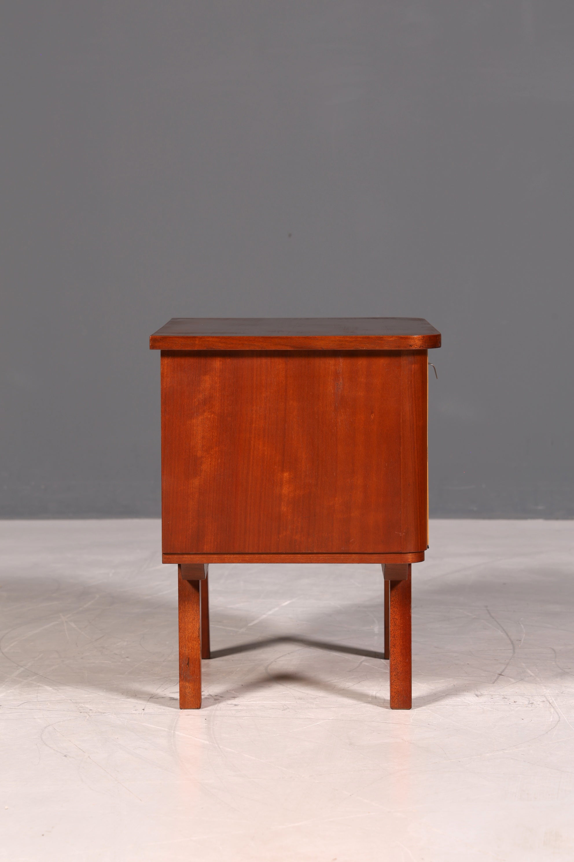 Schlichte Mid Century Kommode Vintage Klappschränkchen Danish Design Nachttisch