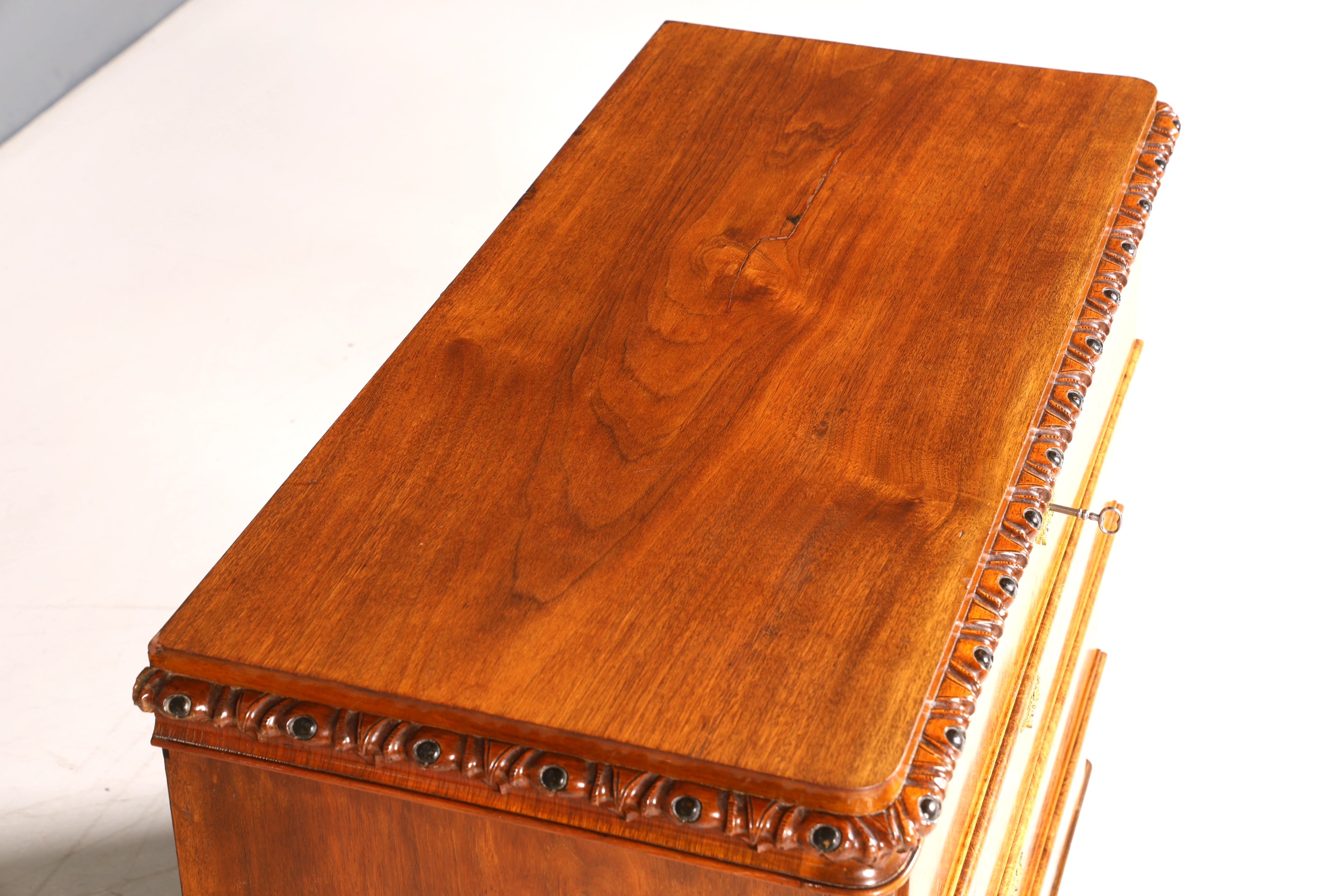 Stilvolle Louis Philippe Kommode Nussbaum Biedermeier Schubladenkommode um 1890