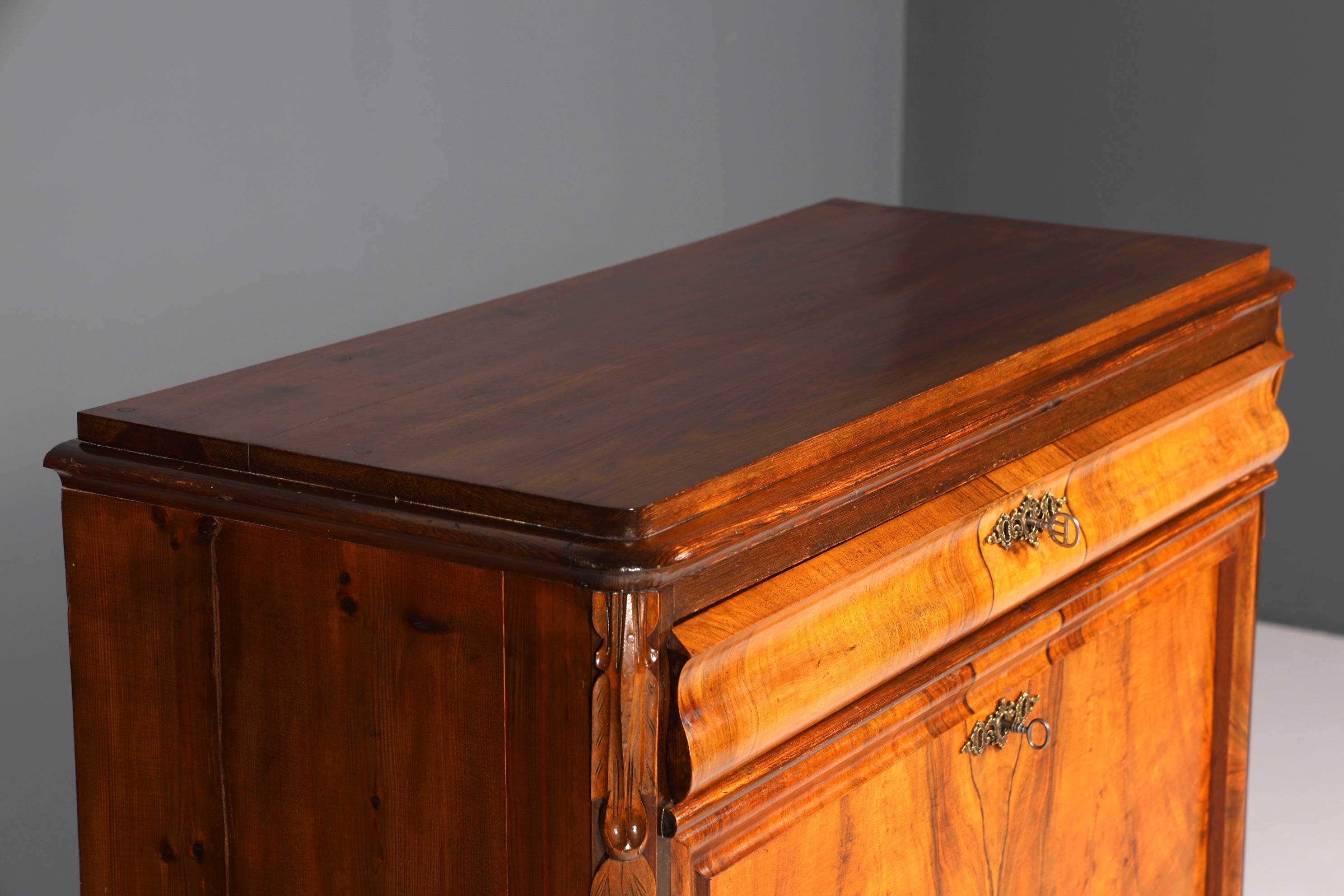 Traumhafter Louis Philippe Sekretär um 1880 Gründerzeit Antik Schrank Chiffoniere