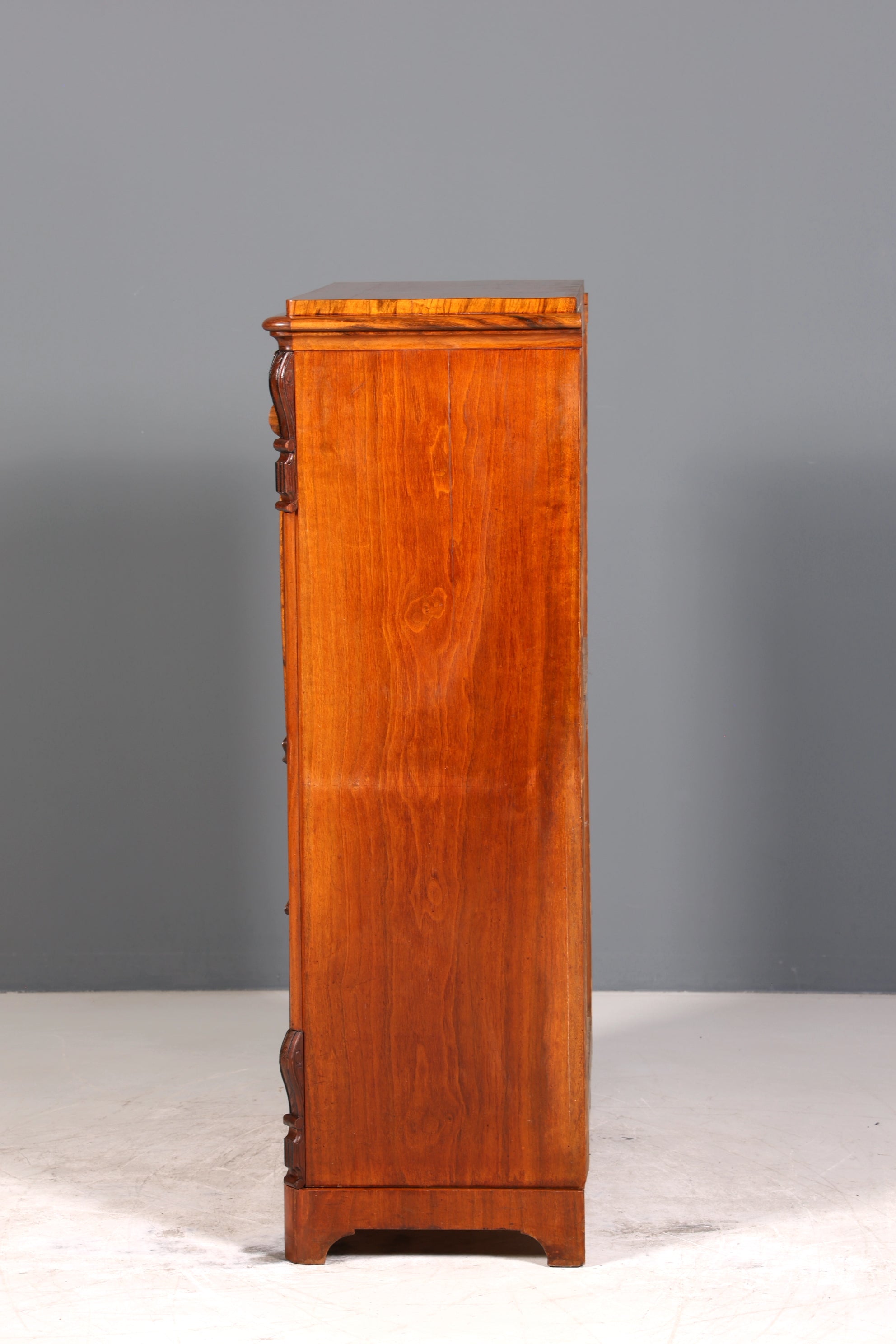 E903 Finish Wunderschöner Gründerzeit Sekretär Vertiko Highboard Louis Philippe Kommode um 1880