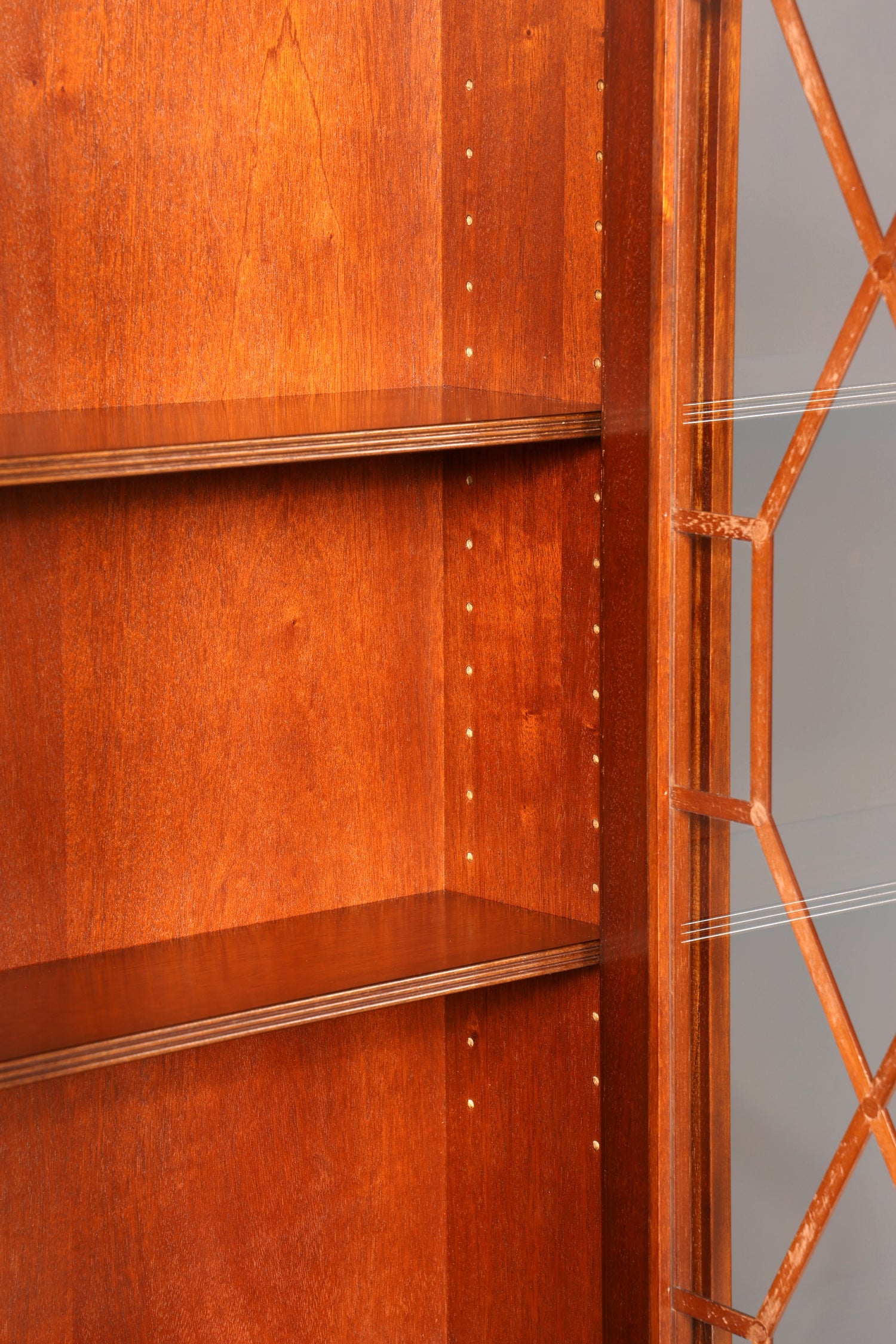 E913 Finish cm Stilvoller Englischer Sekretär Original Heldense Büro Aufsatzsekretär Eibe Antik 60S Vitrinen Schrank UK