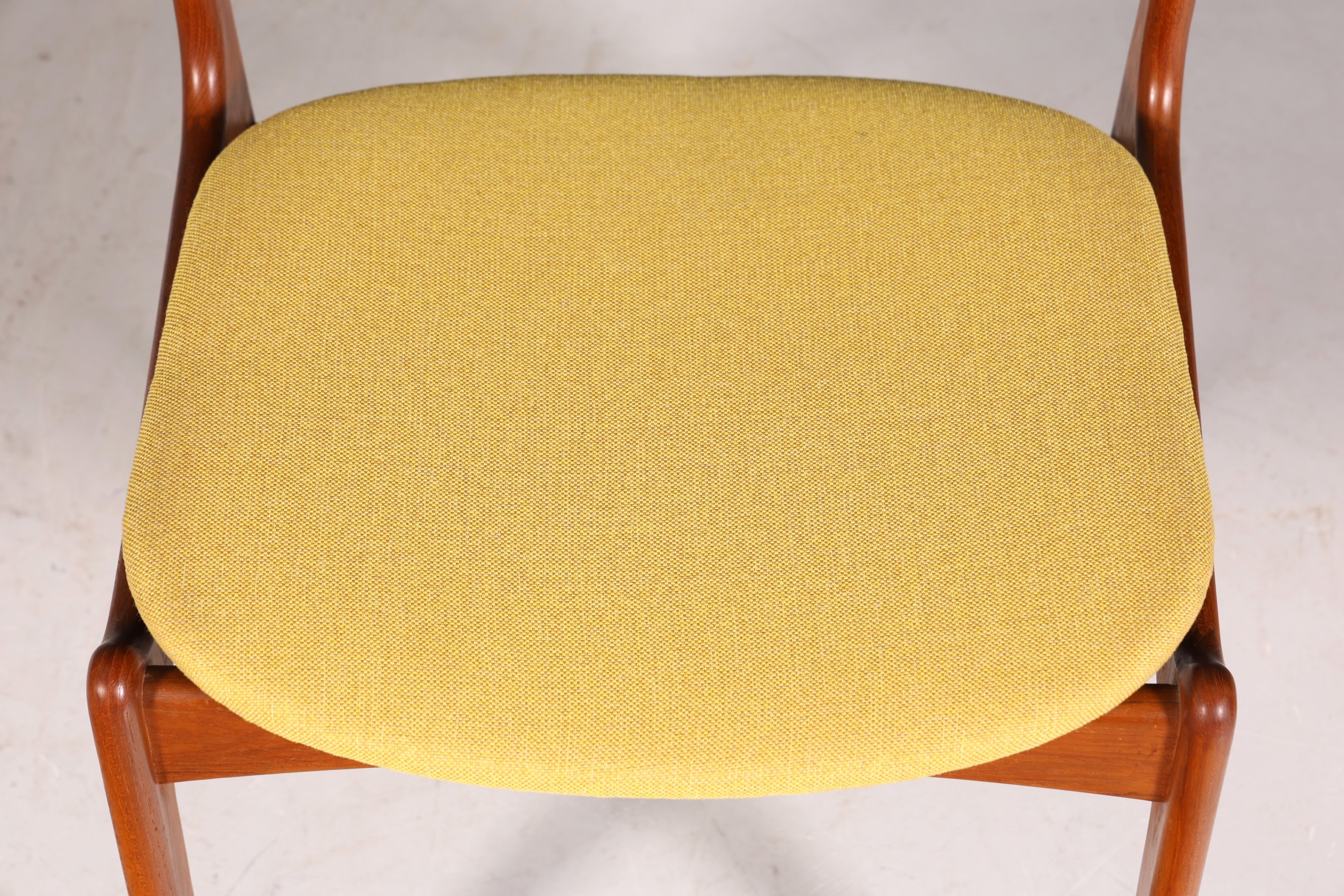 4x Original Erik Buch Stühle von Oddense Maskinsnedkeri A-S Mid Century Danish Design Teak Holz Esszimmer Stühle Küchenstühle