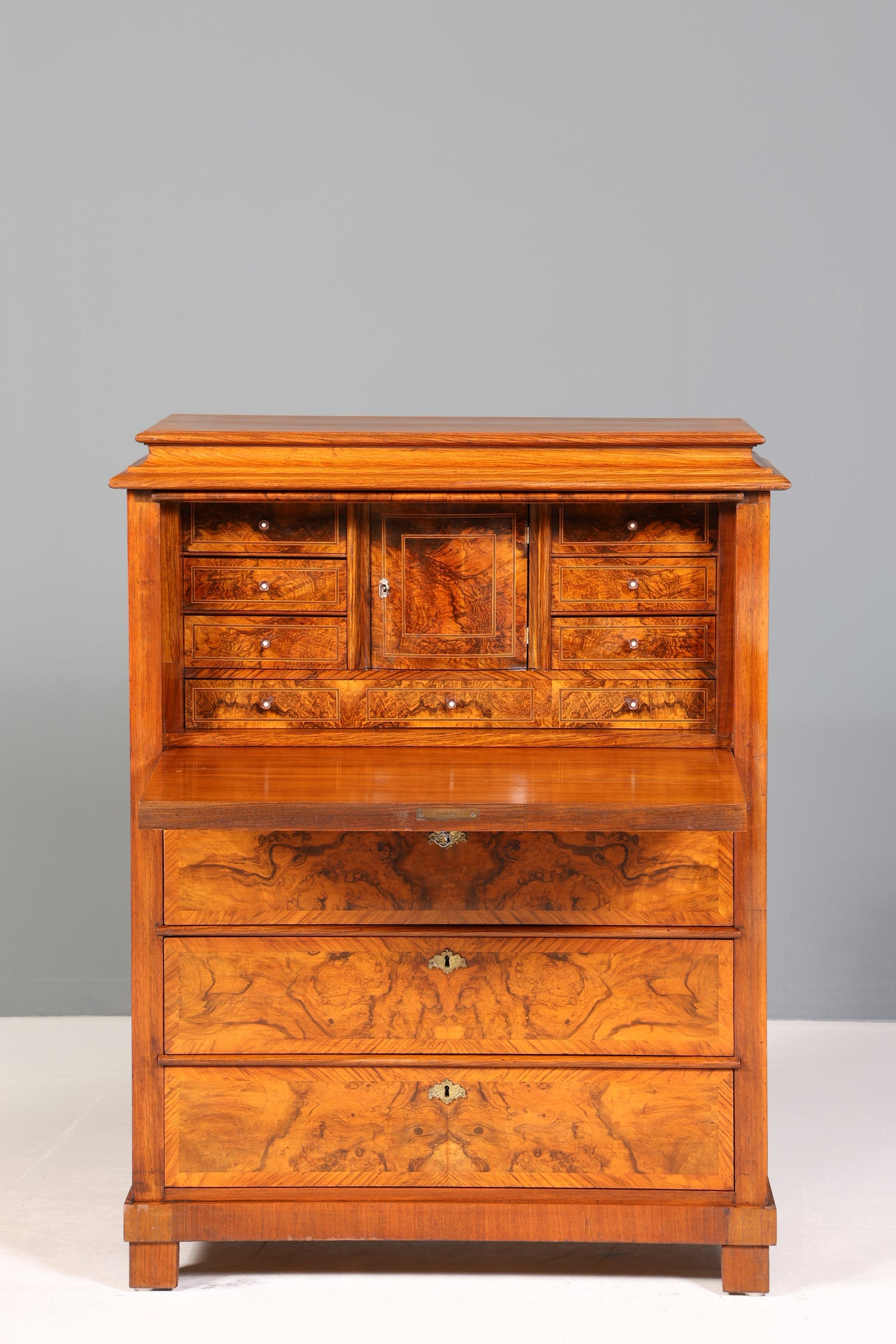 Wunderschöner Louis Philippe Sekretär um 1880 Gründerzeit Vertiko Antik Schrank Chiffoniere