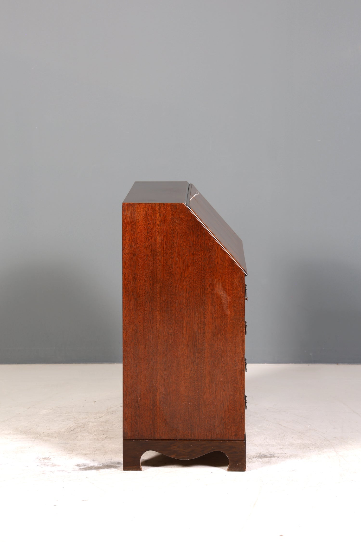 Wunderschöner Englischer Sekretär echt Lederauflage Schreibkommode echt Holz Schreibtisch Kommode