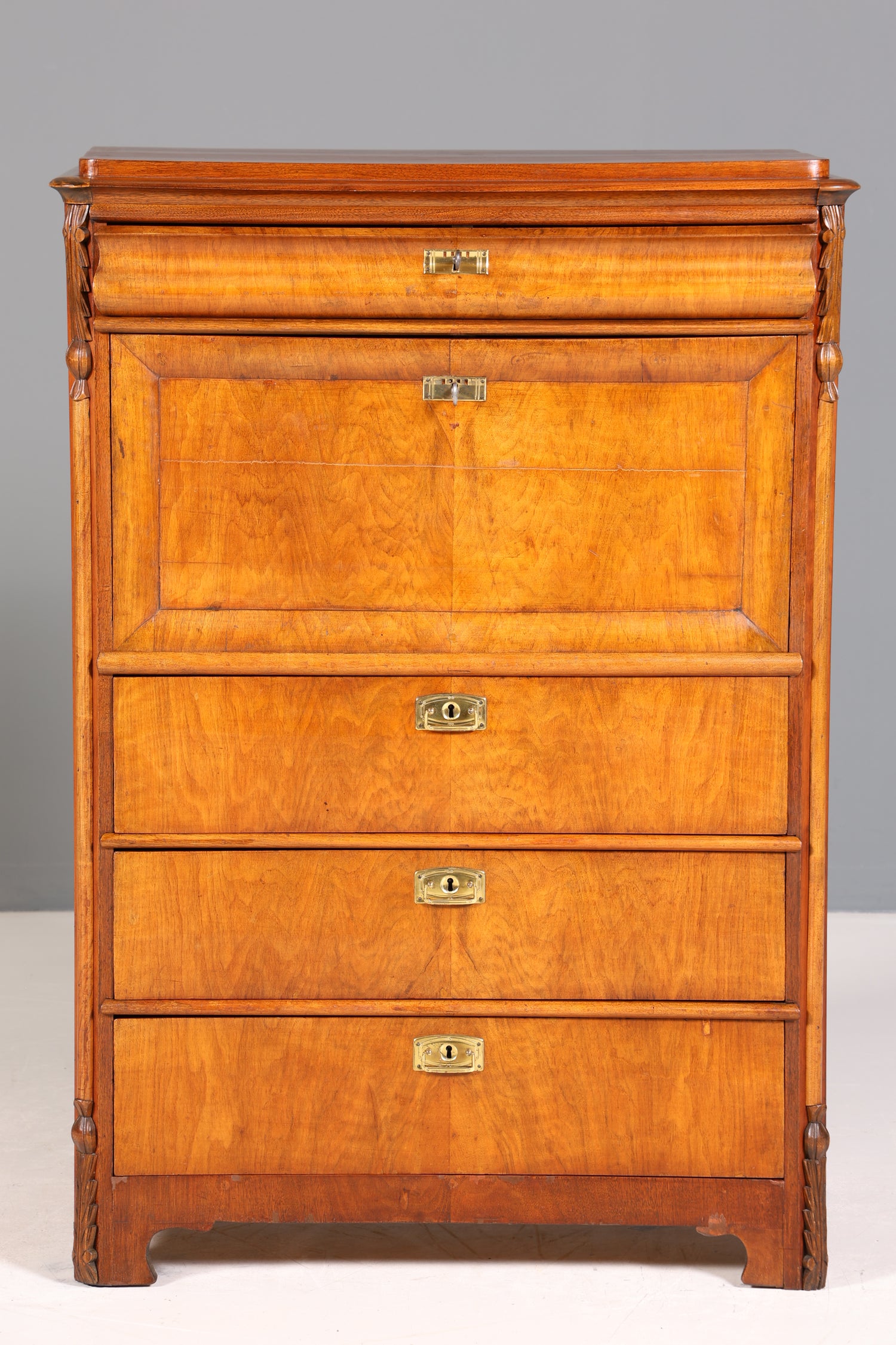 Wunderschöner Jugendstil Sekretär Gründerzeit Vertiko Antik Kommode um 1900