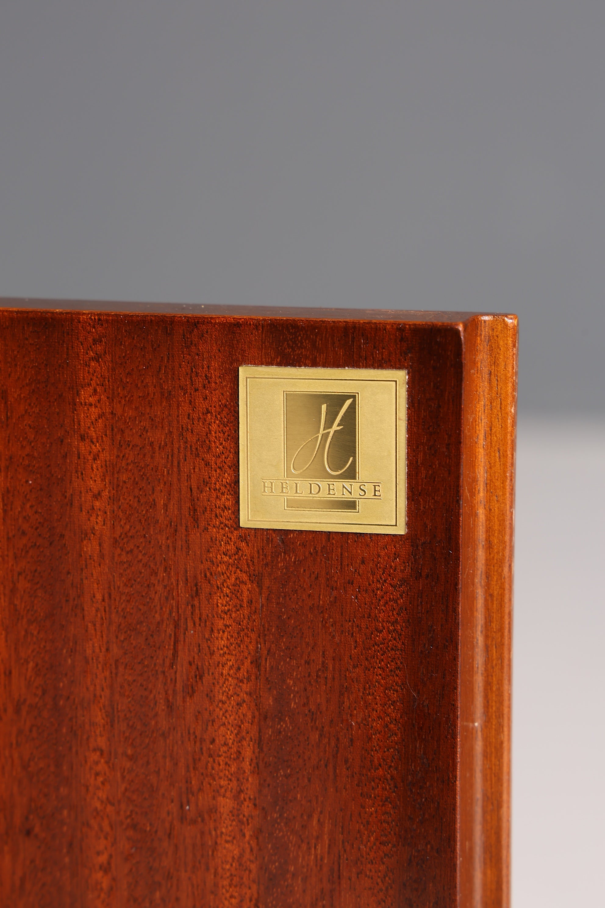 F943 Finish Stilvoller Englischer Sekretär Original Heldense Büro Aufsatzsekretär Eibe Antik 60S Vitrinen Schrank UK