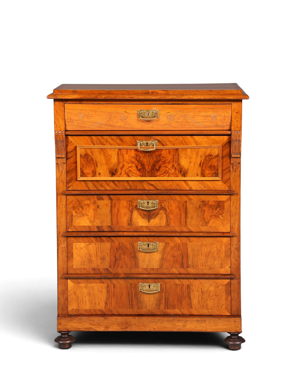 Wunderschöne Gründerzeit Kommode Jugendstil Vertiko Schubladenkommode Antik Chiffoniere Wäschekommode