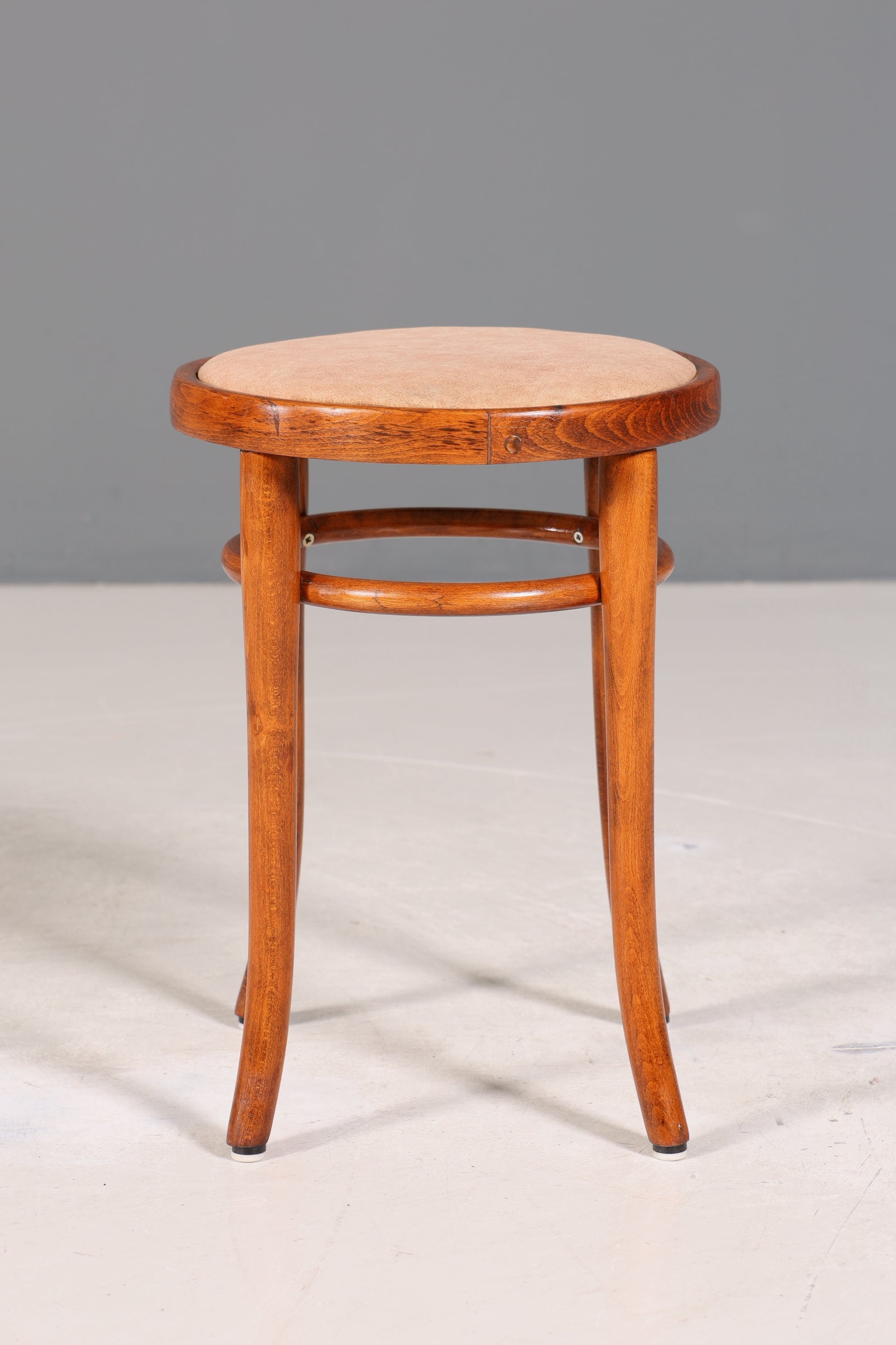 Wunderschöner Hocker Bugholz Stuhl Thonet echt Holz Klavierhocker