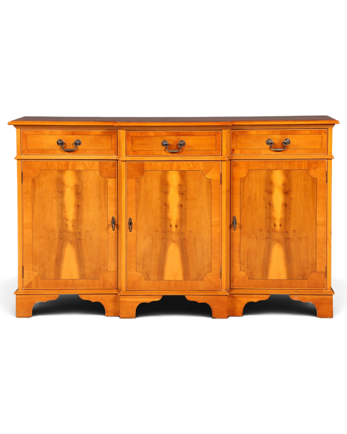 Wunderschönes Englisches Sideboard Eibe Schrank Antik Stil Buffetschrank Kommode