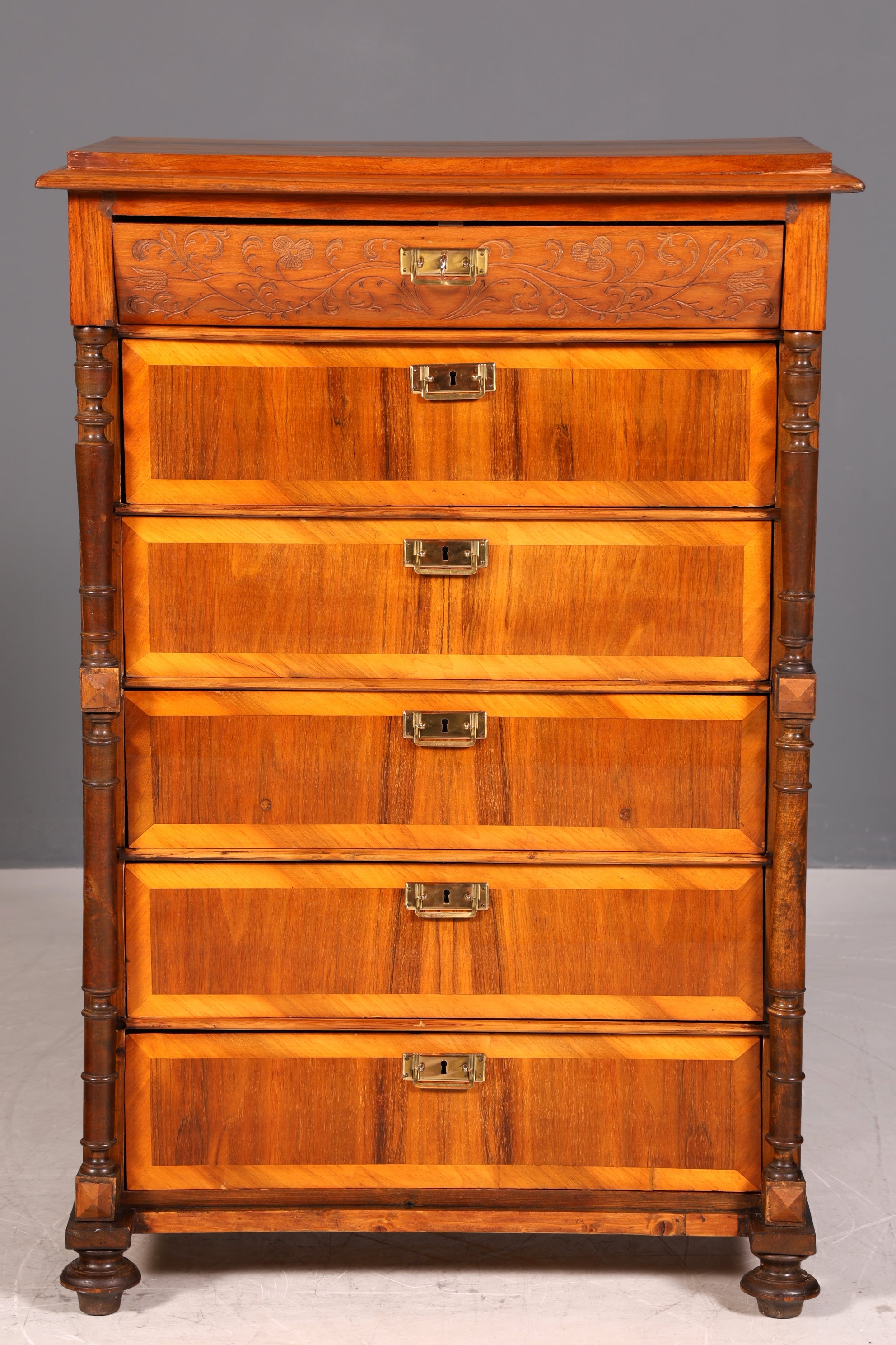 Edle Gründerzeit Kommode um 1890 Jugendstil Vertiko Antik Chiffoniere Wäschekommode