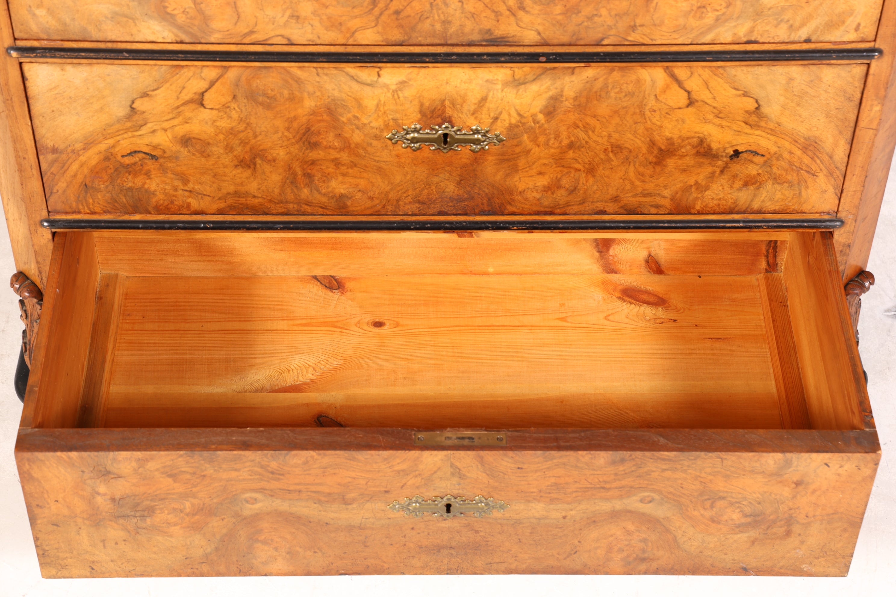 Wunderschöner Louis Philippe Sekretär Chiffoniere um 1880 Gründerzeit Vertiko Schrank Semainier