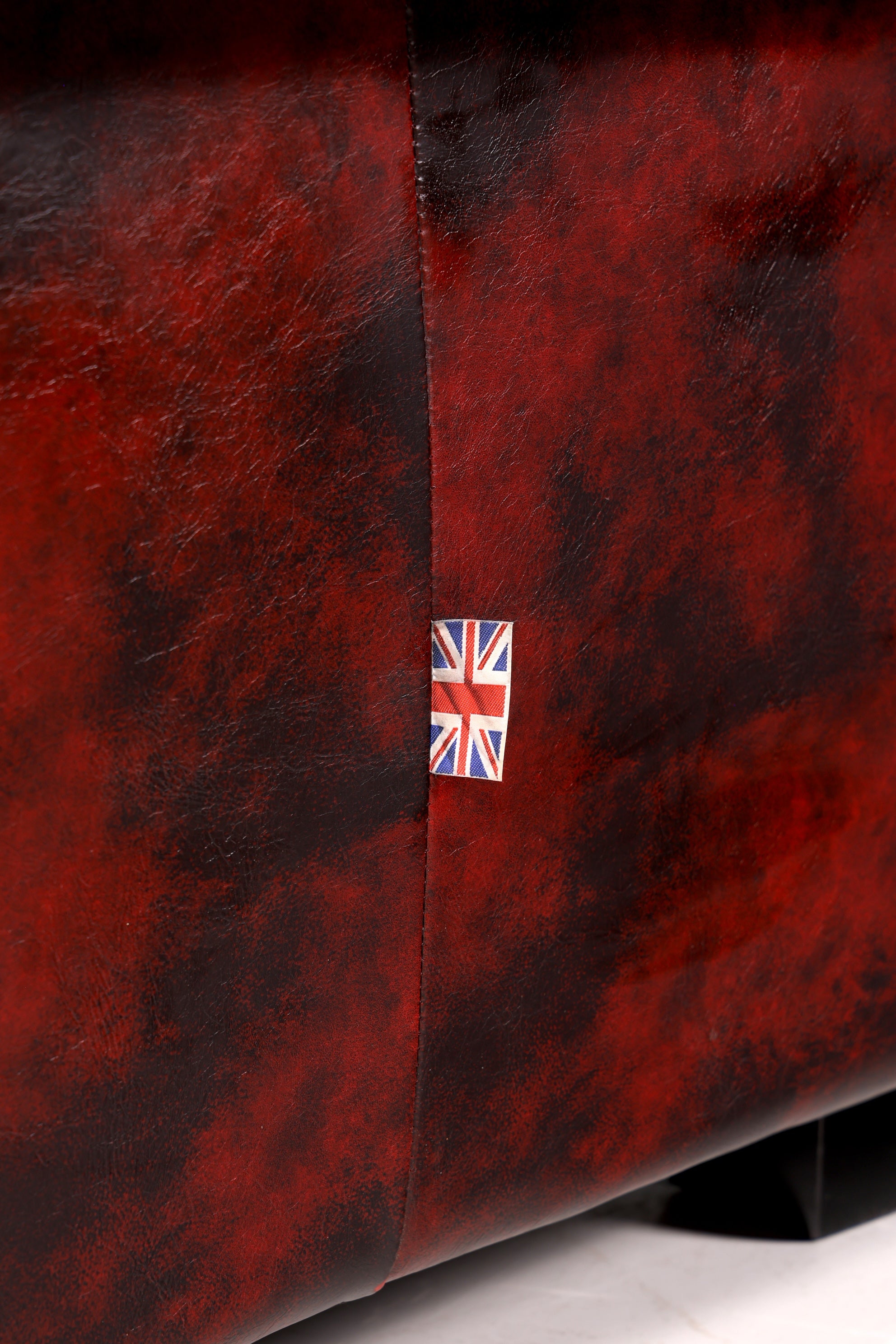 F955 Finish cm Stilvoller Original Chesterfield Sessel Englischer Armlehnsessel Englisch Herrensessel