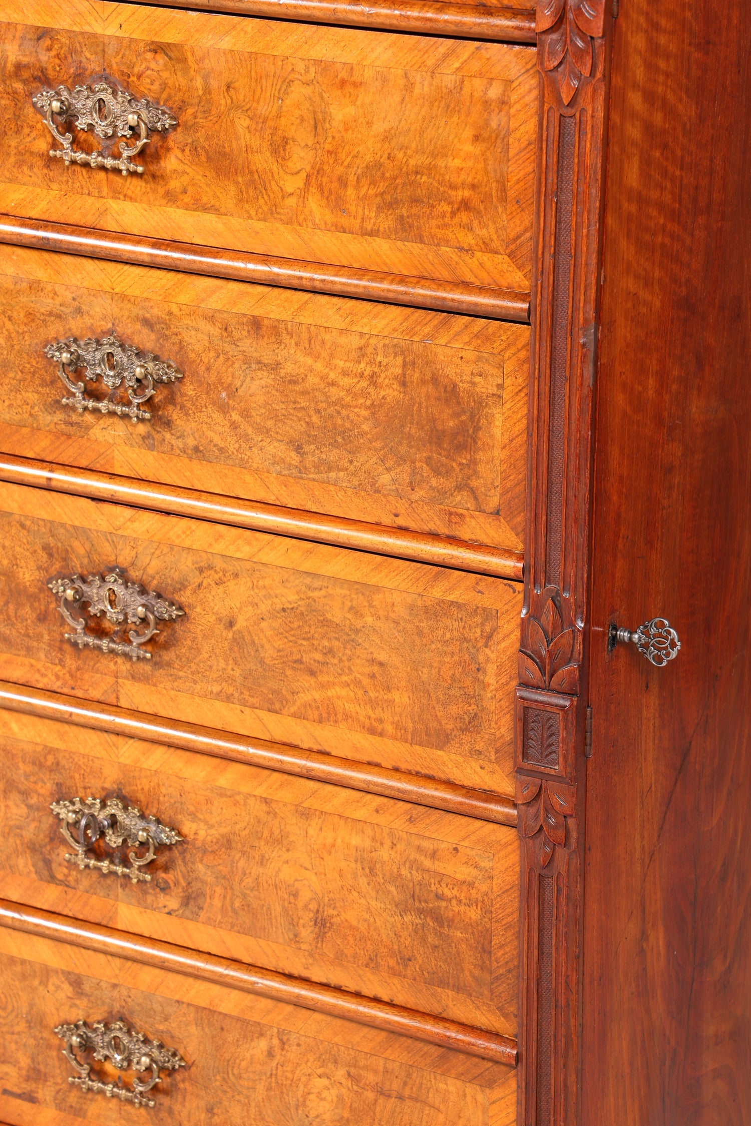 Wunderschönes Gründerzeit Vertiko Louis Philippe Kommode um 1880 Schubladenkommode Chiffoniere