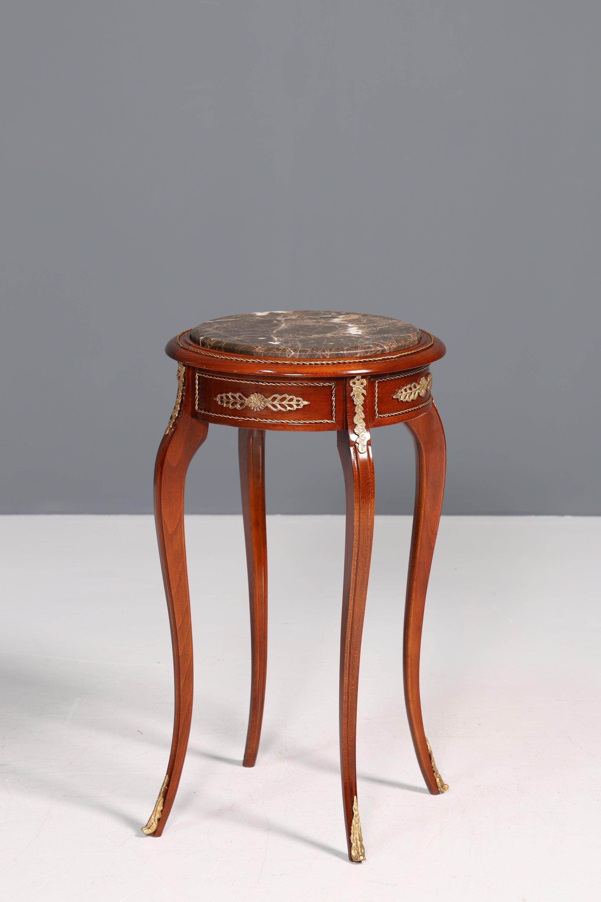 Wunderschöner Barock Stil Beistelltisch Blumentisch Antik Stil Marmor