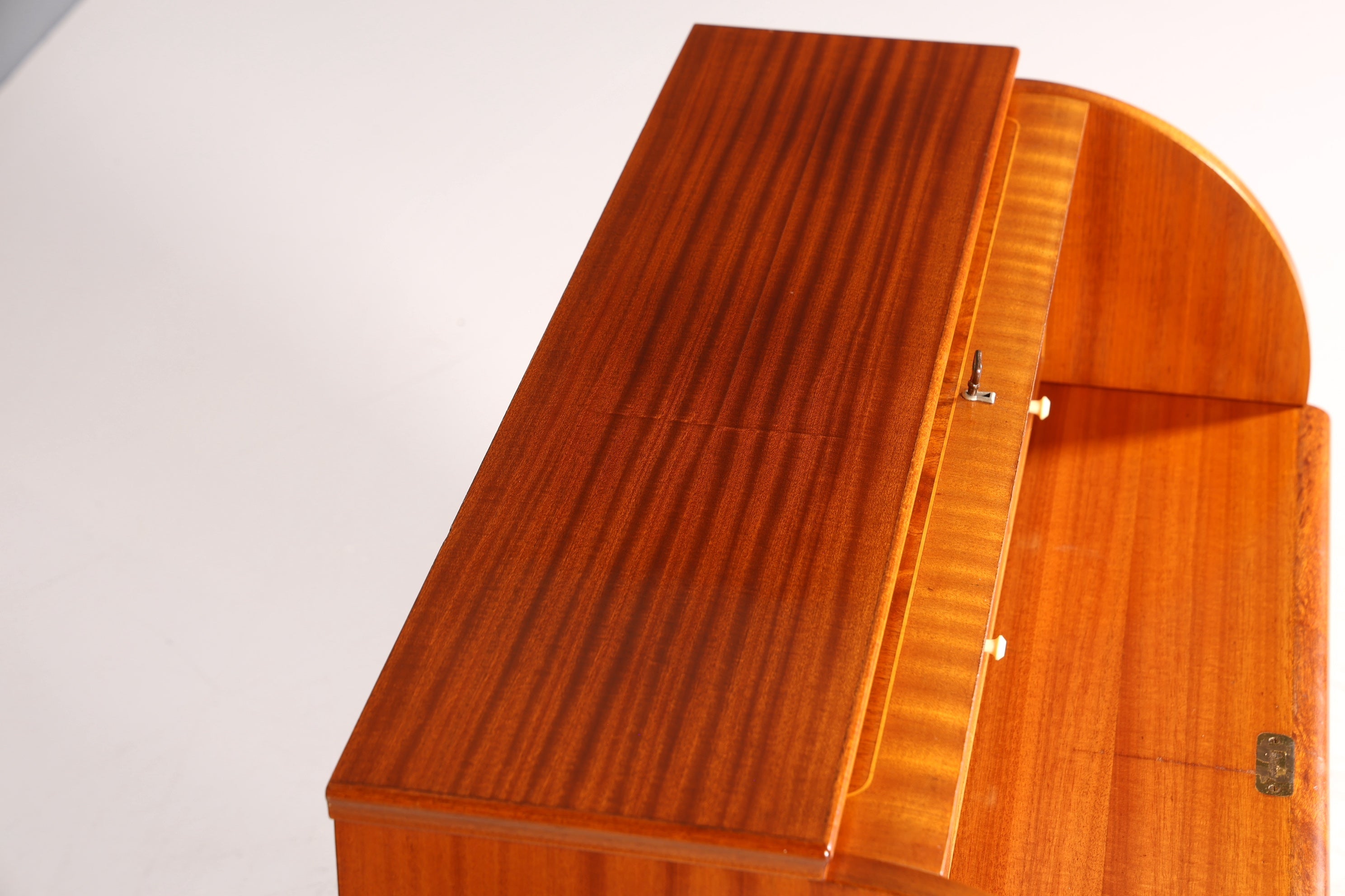 Mid Century Rollladen Sekretär von Bröderna Gustafssons Büro Schrank Schreibkommode 60s Schreibmöbel