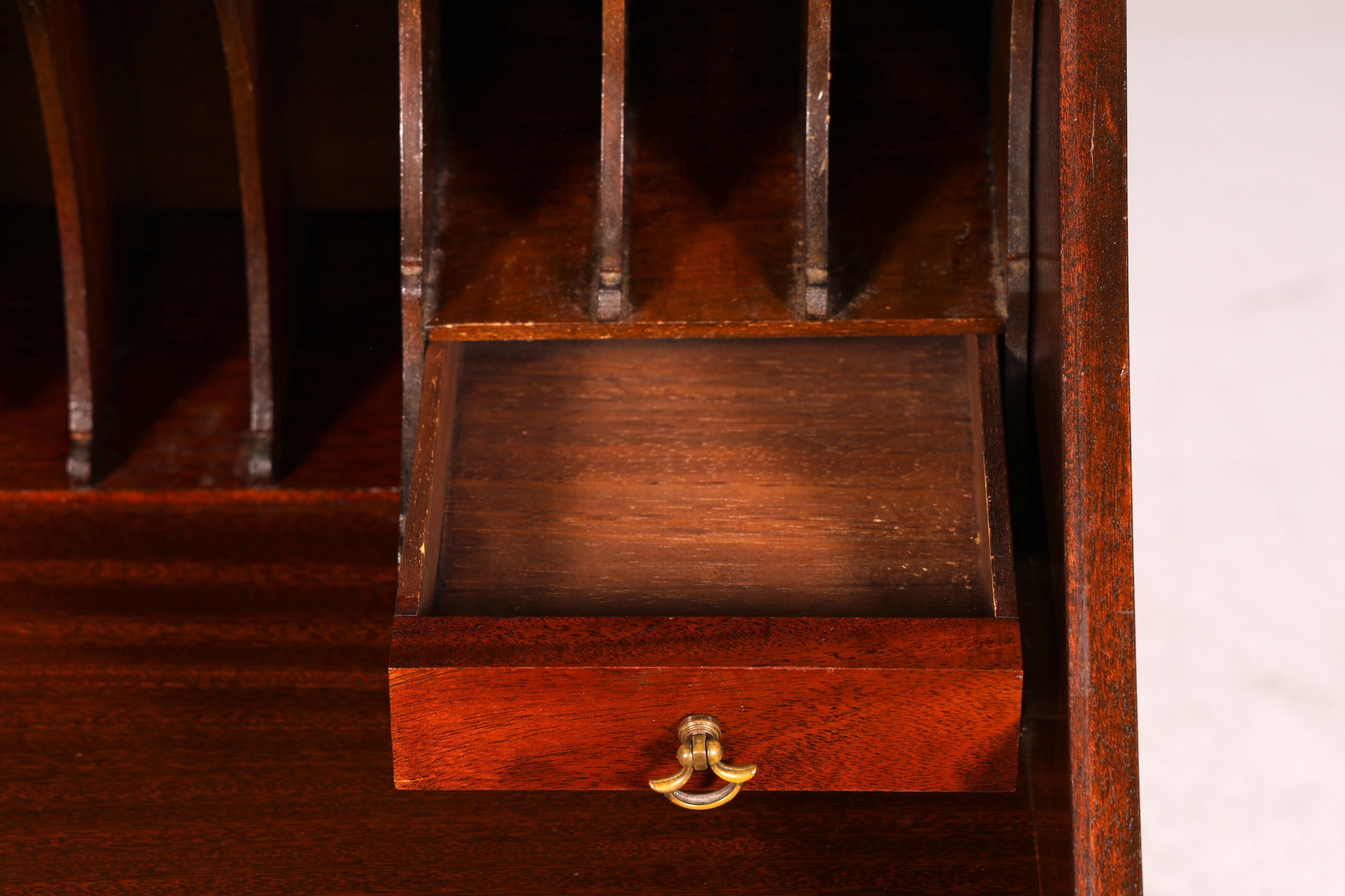 Wunderschöner Englischer Sekretär Schreibkommode Echt Holz Schreibtisch Kommode 60s Vintage