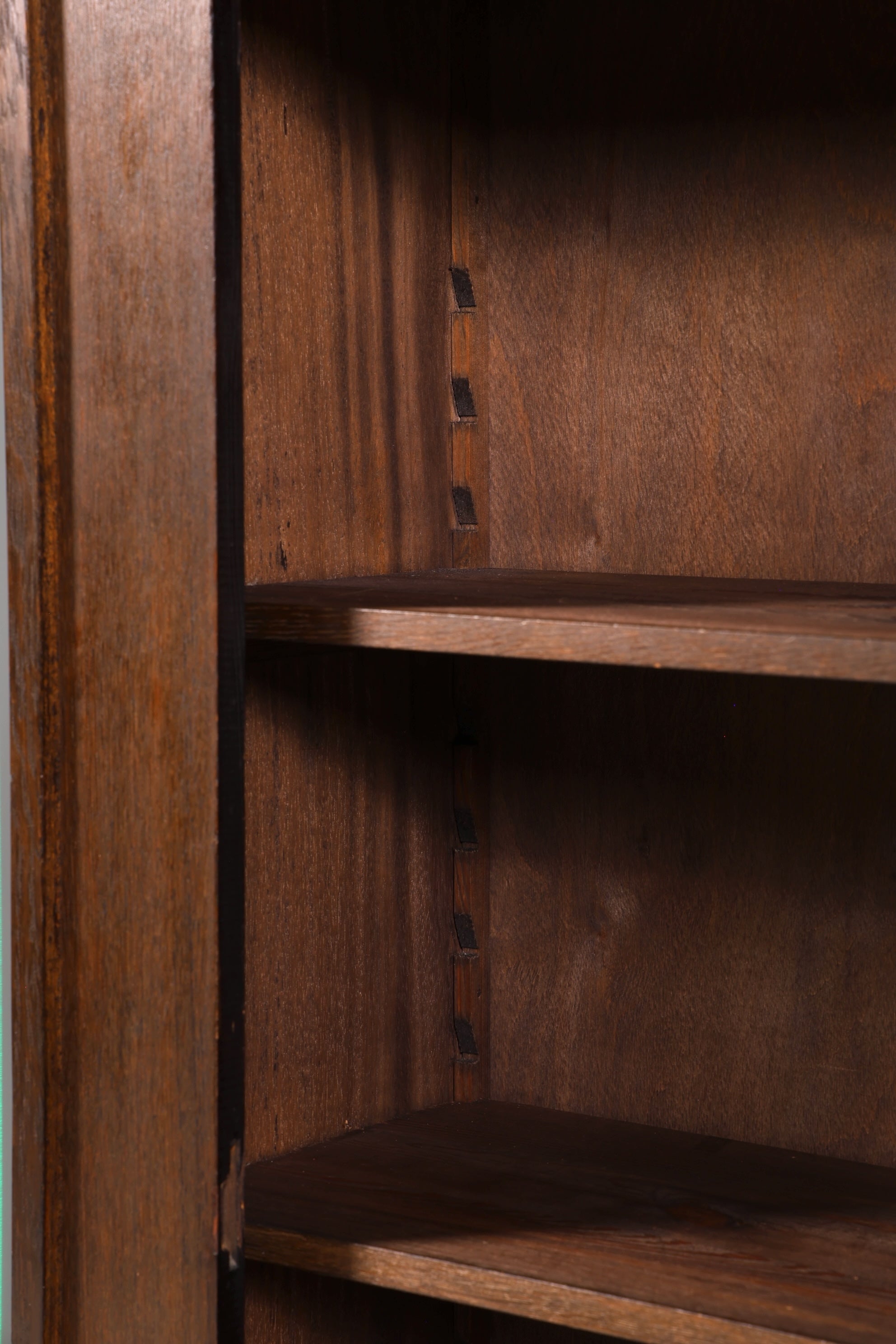 Traumhafte Jugendstil Vitrine Antike Holz Bücherschrank Eiche Antik Schrank Geschirrschrank
