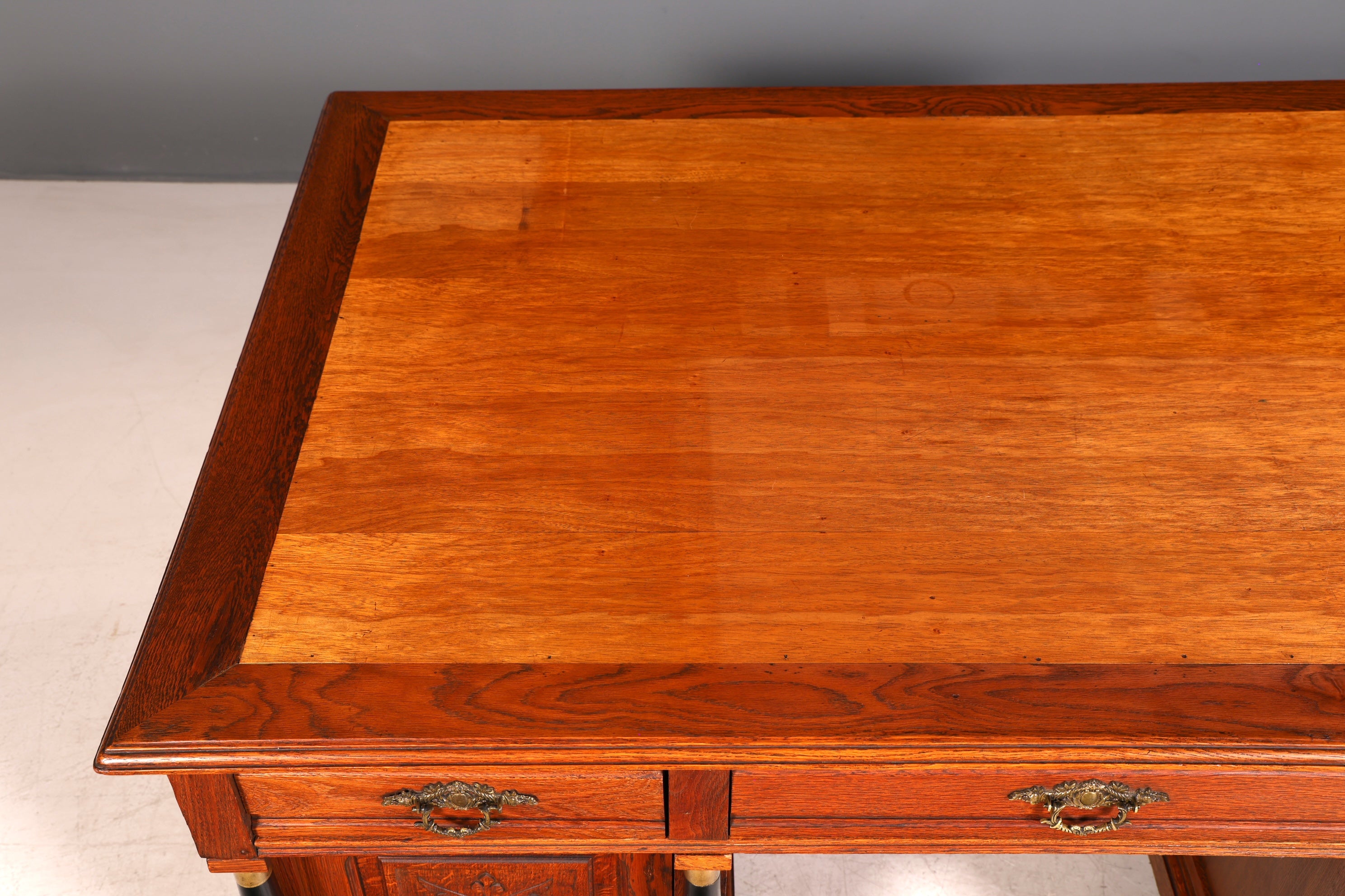 Traumhafter Gründerzeit Schreibtisch Jugendstil Bürotisch echt Holz Antik Office Desk