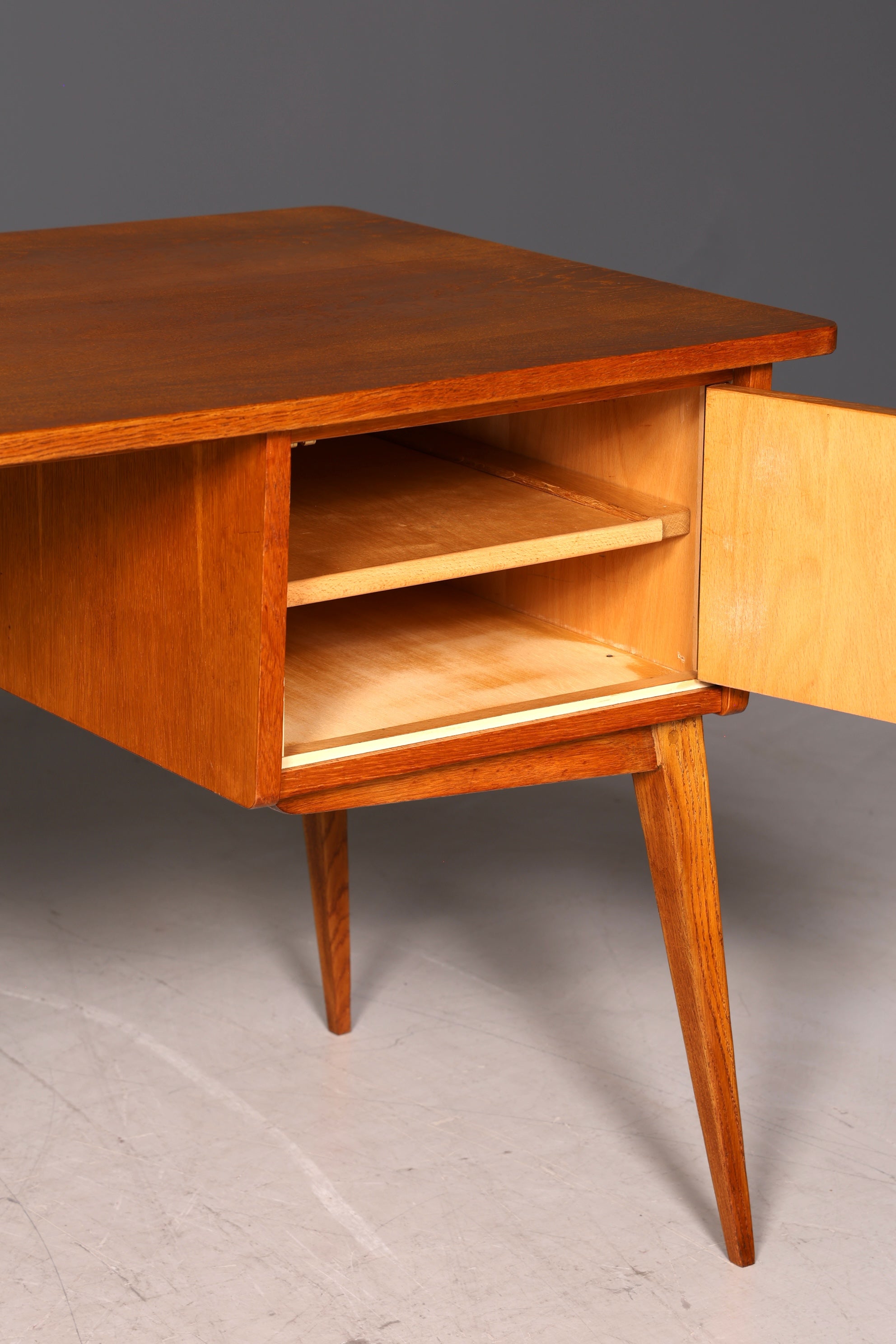 Original Hellerau Schreibtisch Modell Berolina Mid Century Franz Ehrlich Design Bürotisch Vintage Desk
