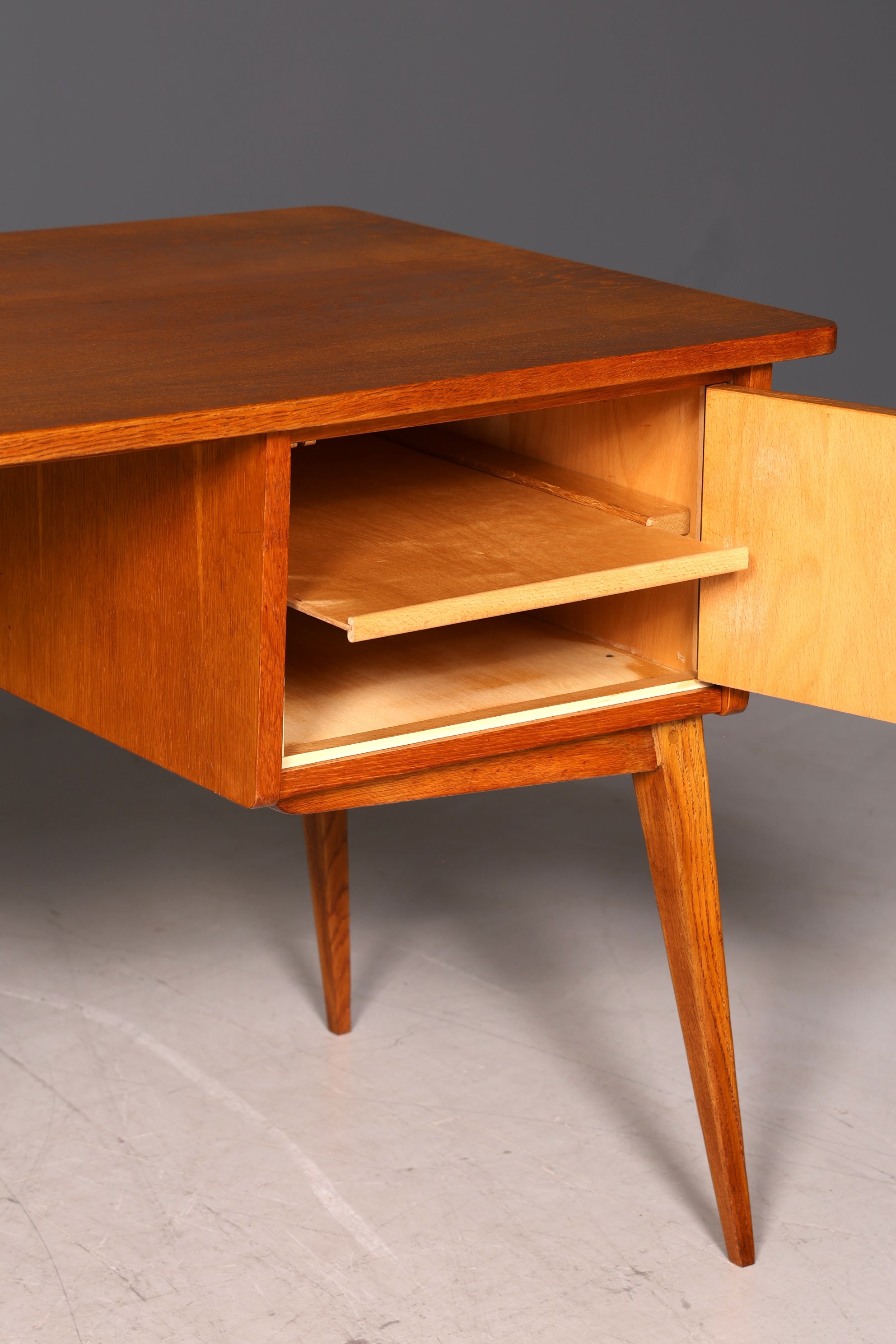 Original Hellerau Schreibtisch Modell Berolina Mid Century Franz Ehrlich Design Bürotisch Vintage Desk
