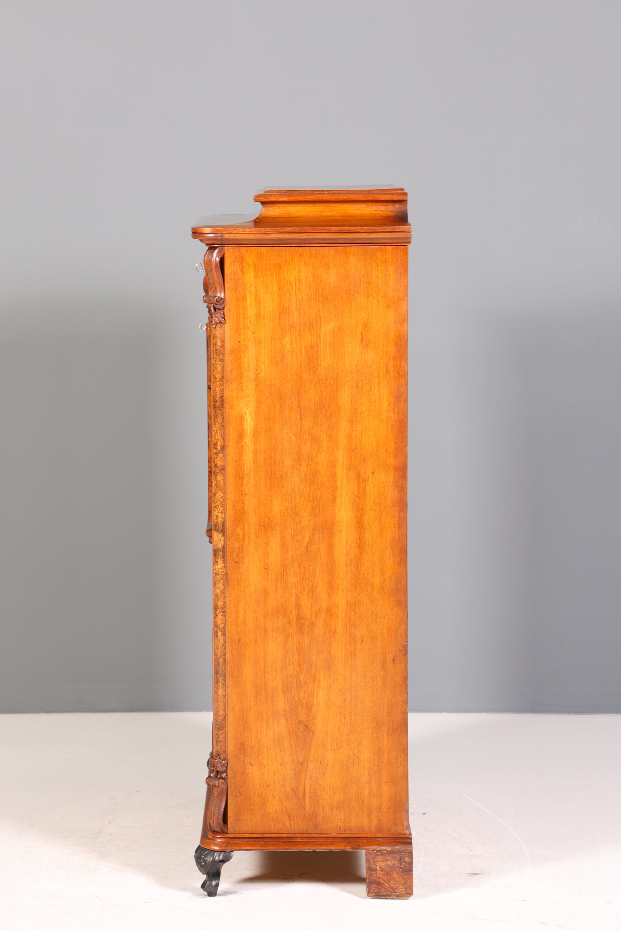 Stilvoller Louis Philippe Sekretär Vertiko Gründerzeit Kommode um 1880 Schubladenkommode