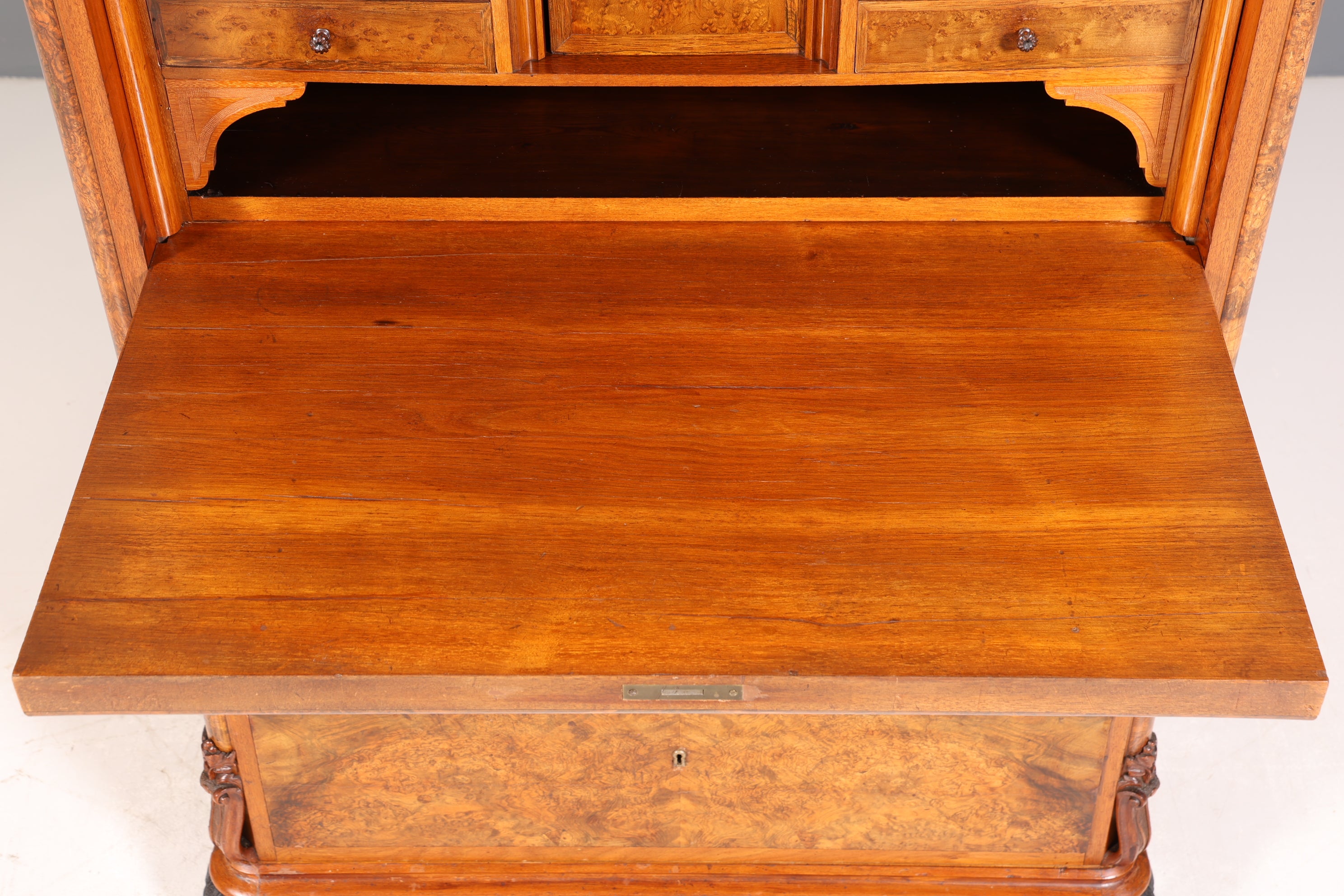 Stilvoller Louis Philippe Sekretär Vertiko Gründerzeit Kommode um 1880 Schubladenkommode