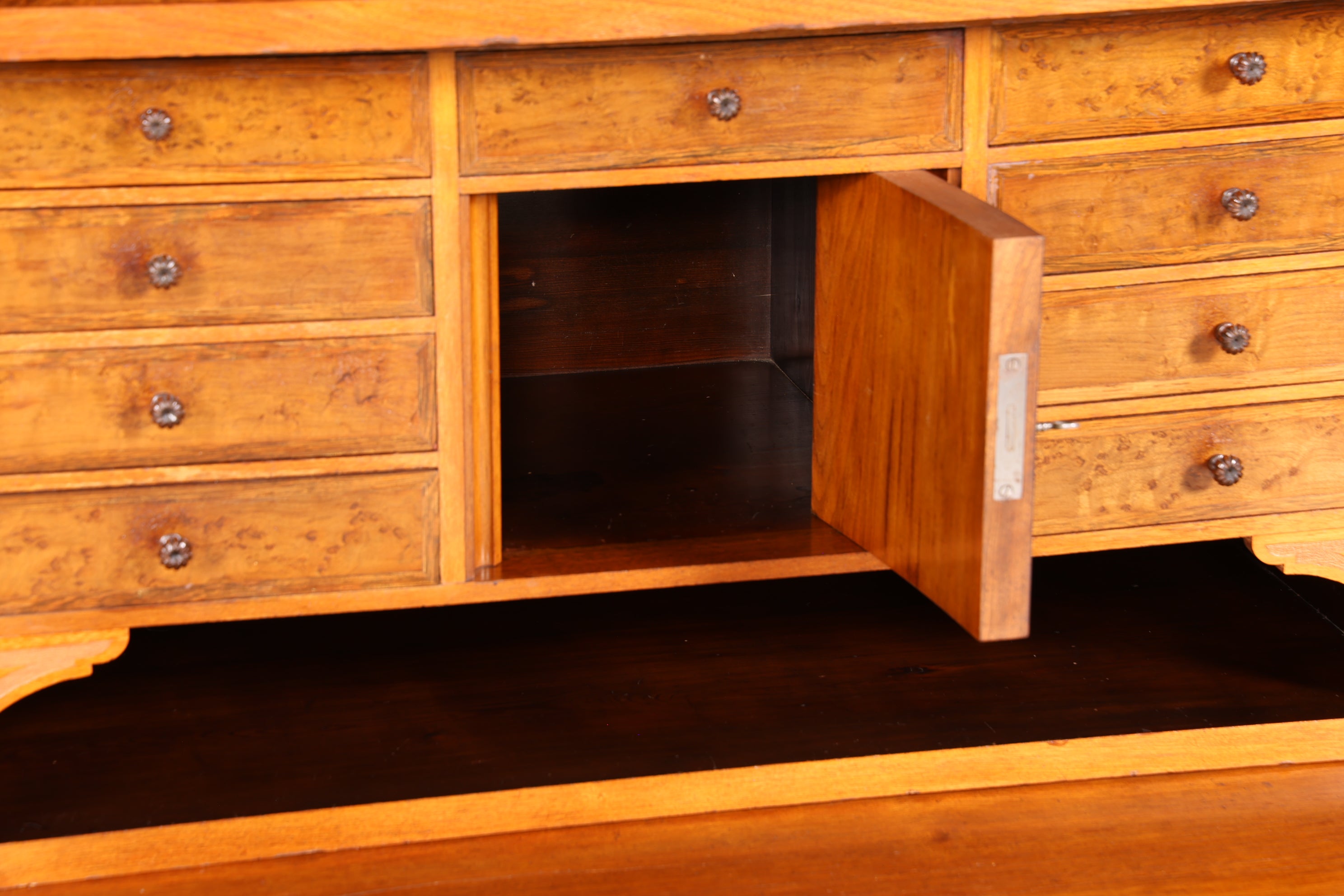 Stilvoller Louis Philippe Sekretär Vertiko Gründerzeit Kommode um 1880 Schubladenkommode