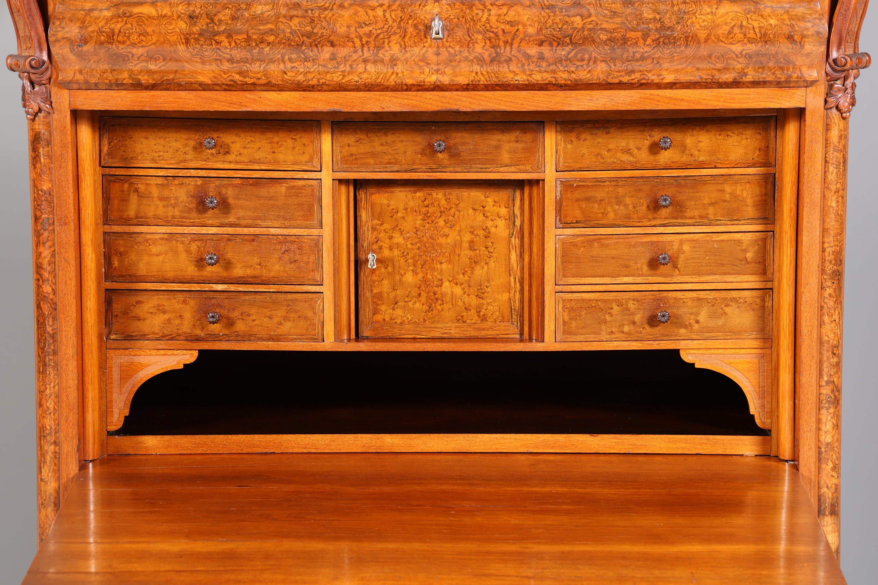 Stilvoller Louis Philippe Sekretär Vertiko Gründerzeit Kommode um 1880 Schubladenkommode