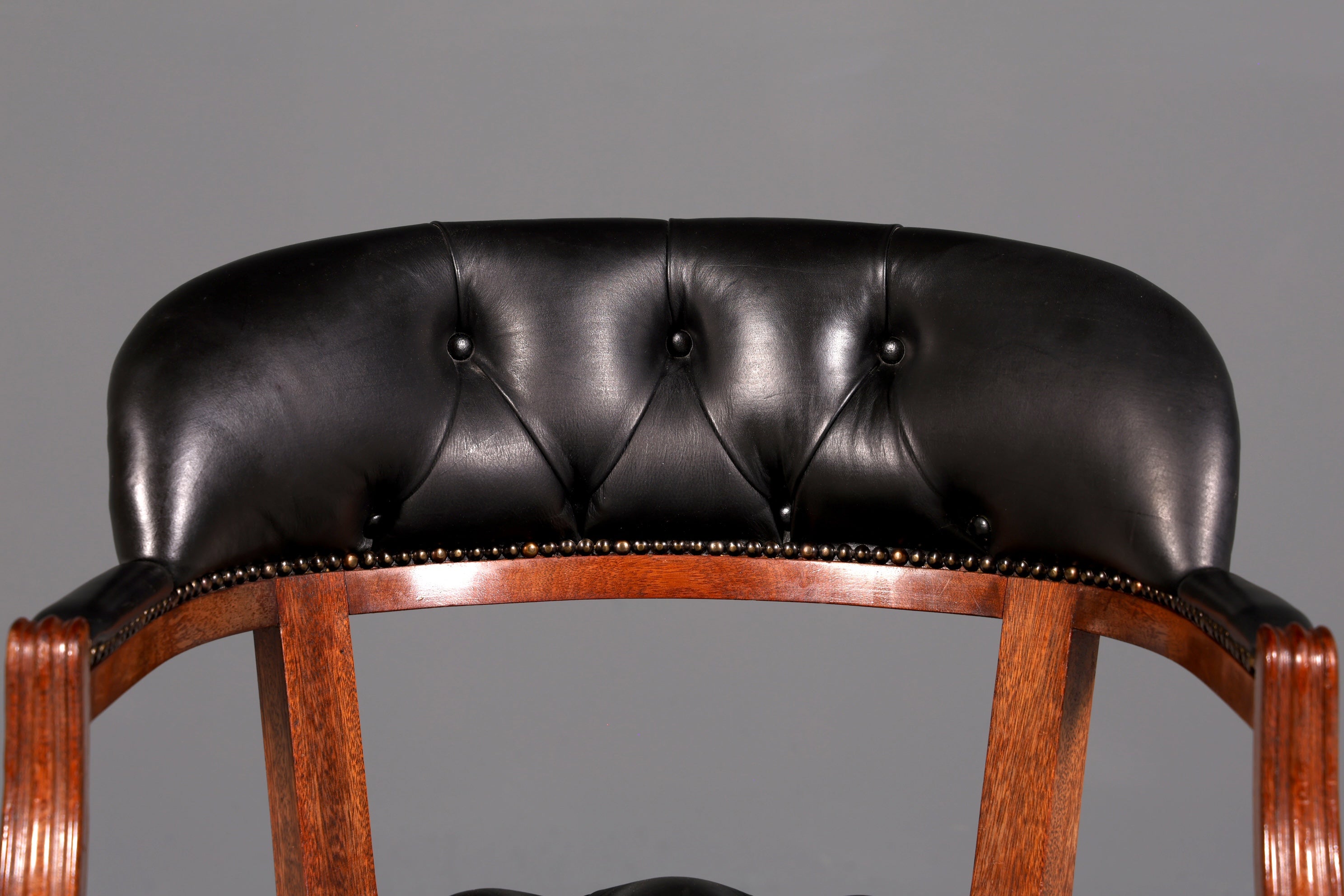 Wunderschöner Englischer Bürostuhl Captain Chair Englisch echt Leder Sessel Bürosessel