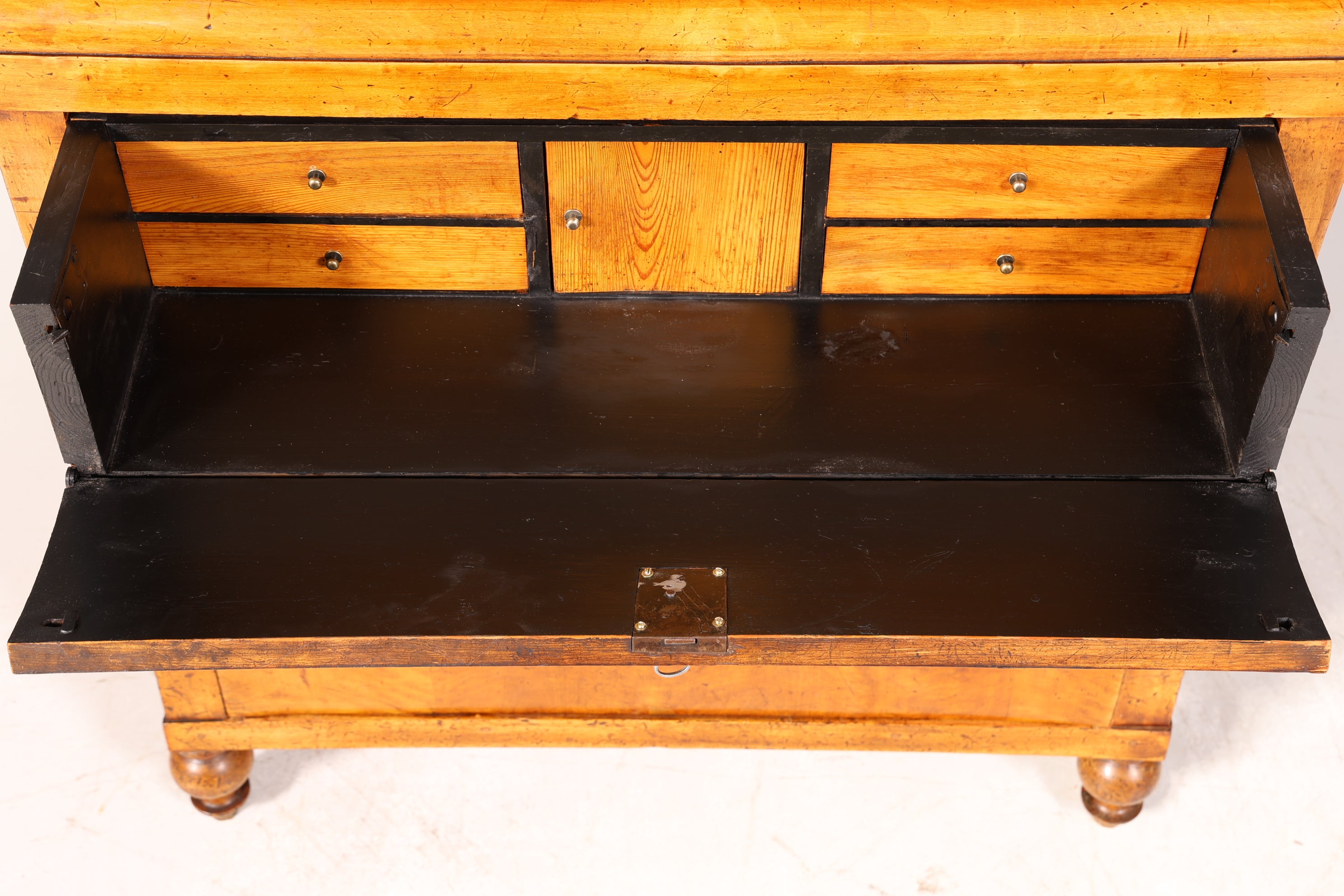 Wunderschöner Biedermeier Sekretär Antik Kommode Office Schreibkommode
