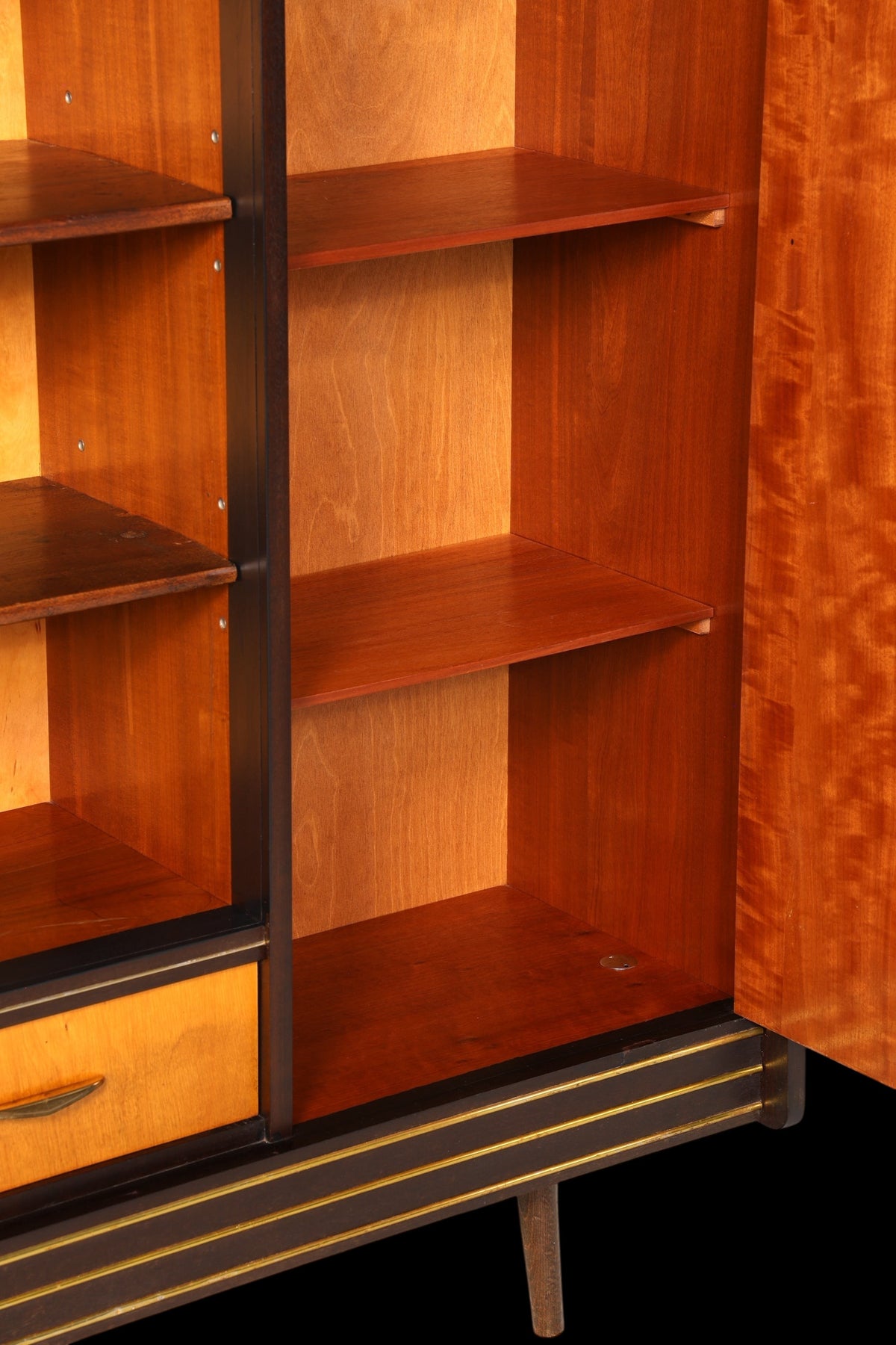 Wunderschöner Mid Century Schrank 60er Jahre Bücherregal Aktenschrank Rockabilly Wäscheschrank Regal Highboard