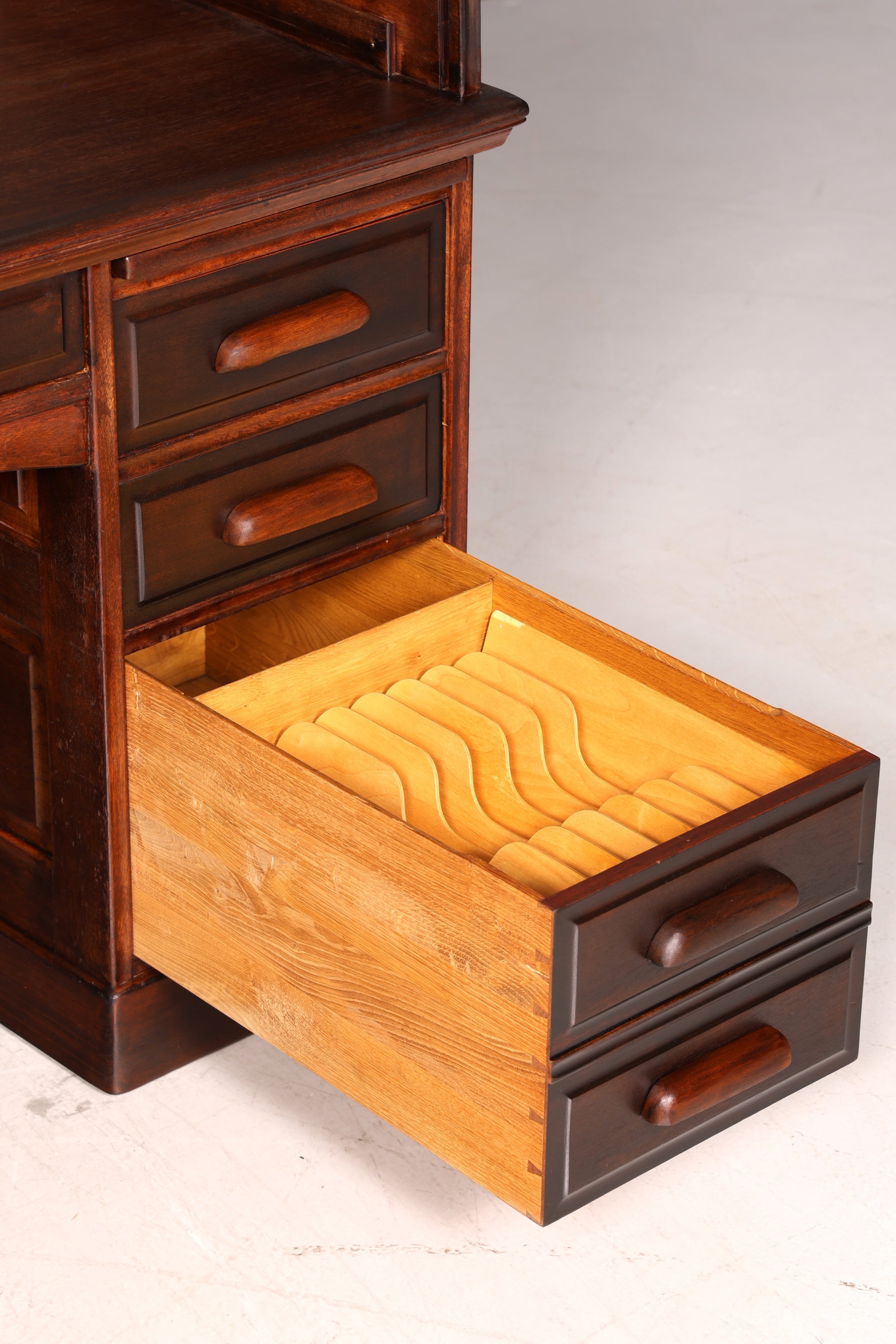 Wunderschöner Sekretär im Bauhaus Stil Rollladen Sekretär Art Deco Schreibtisch Office Table