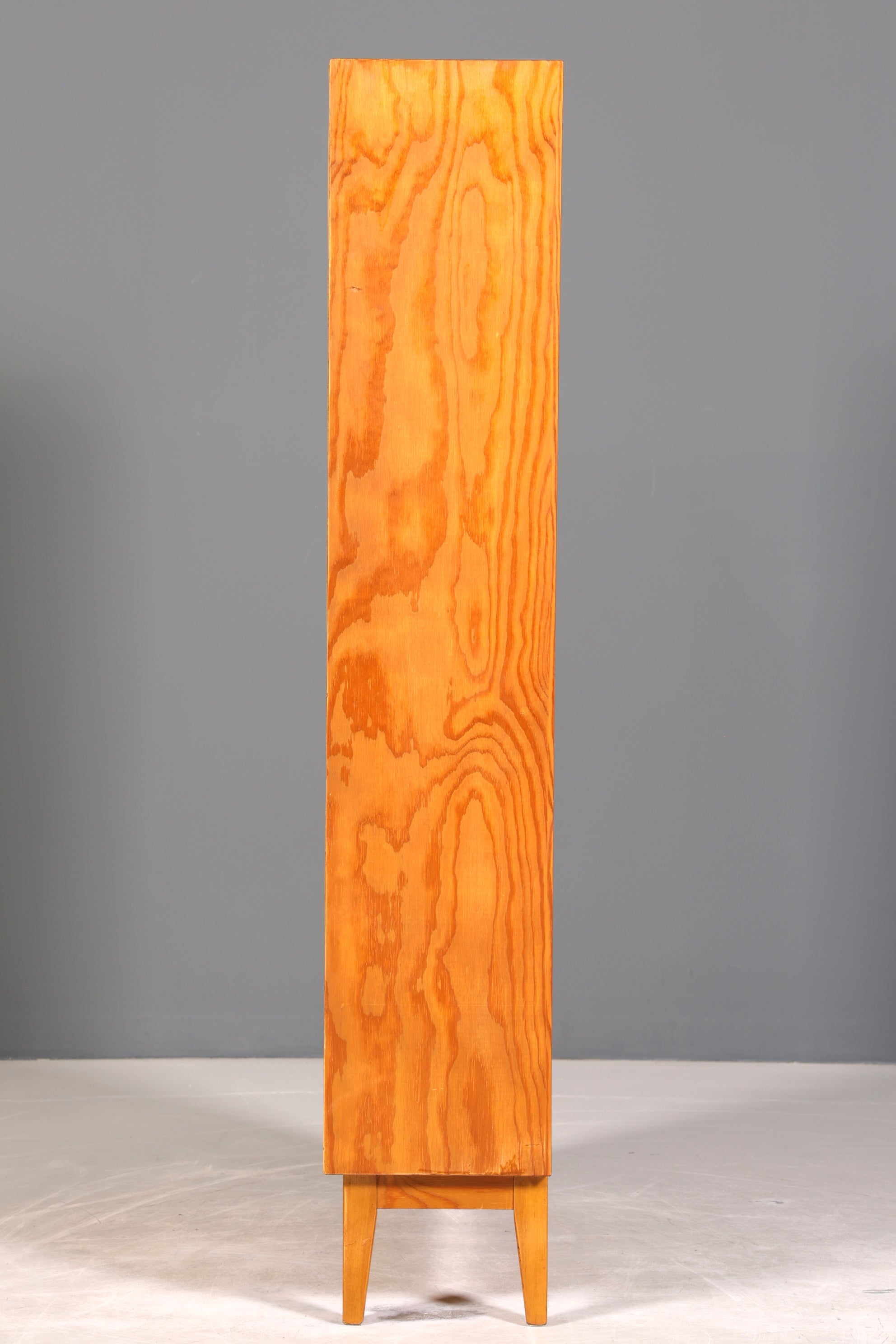 Stilvolles Mid Century Regal echt Holz Vintage Bücherregal Schrank Buchablage 60s Bookshelf 5 von 5