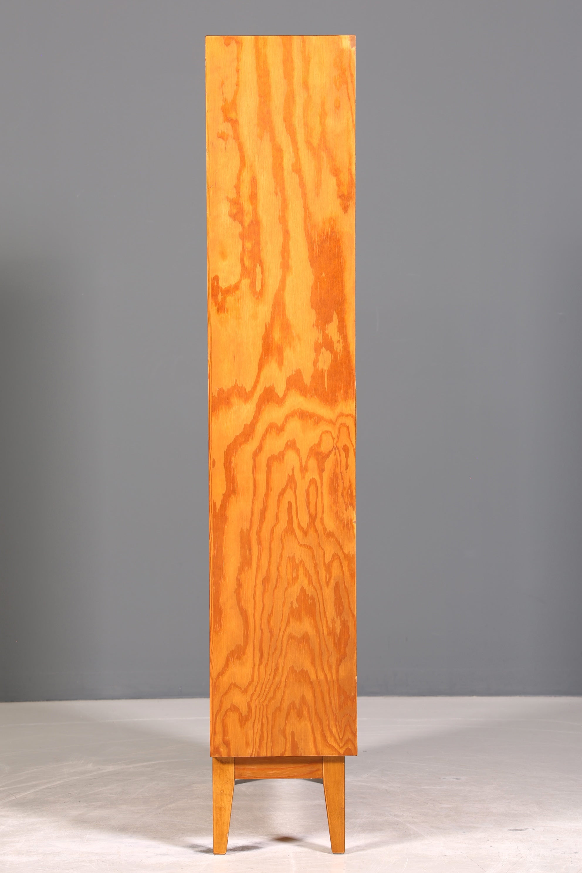 Stilvolles Mid Century Regal echt Holz Vintage Bücherregal Schrank Buchablage 60s Bookshelf 1 von 5