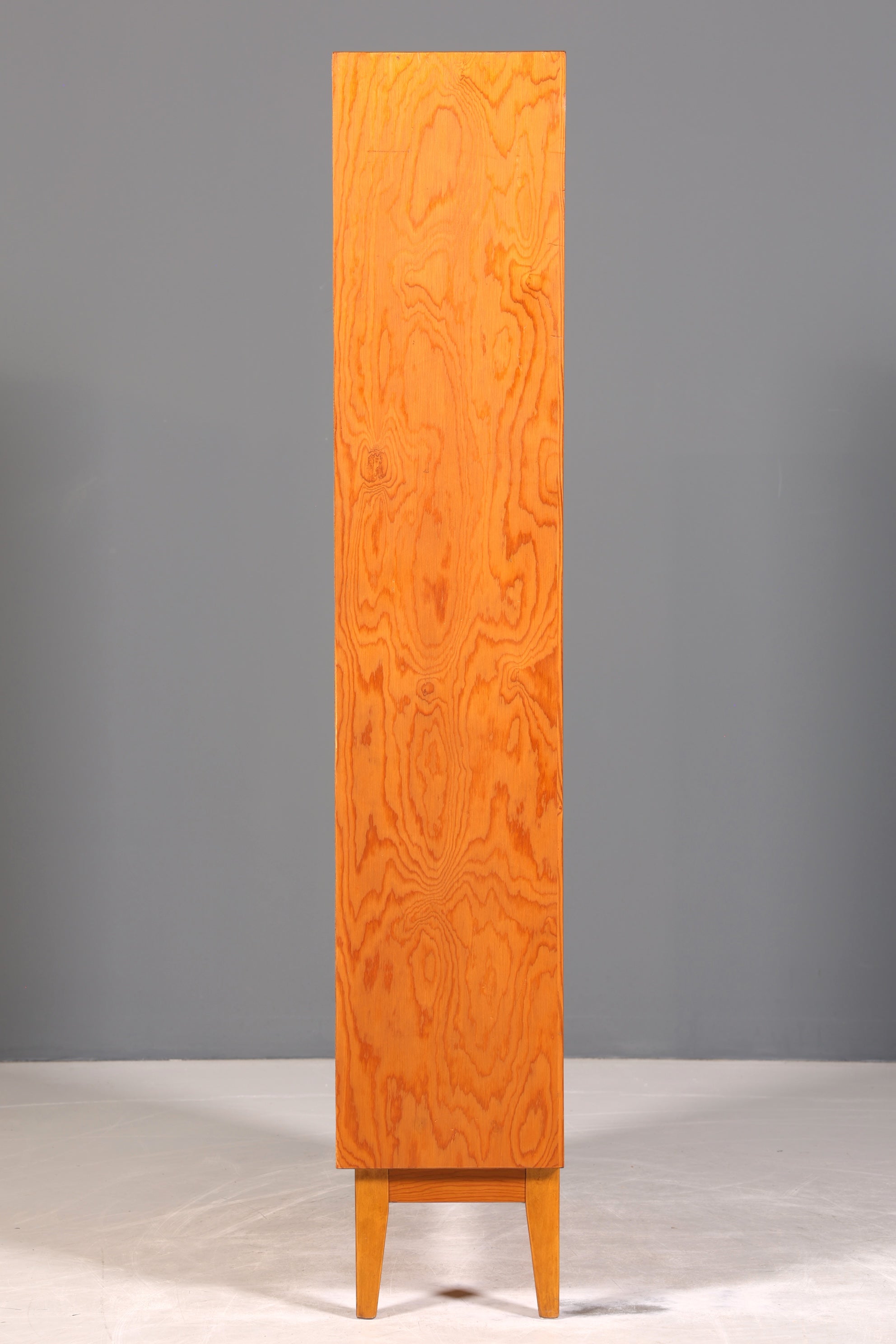 Stilvolles Mid Century Regal echt Holz Vintage Bücherregal Schrank Buchablage 60s Bookshelf 4 von 5