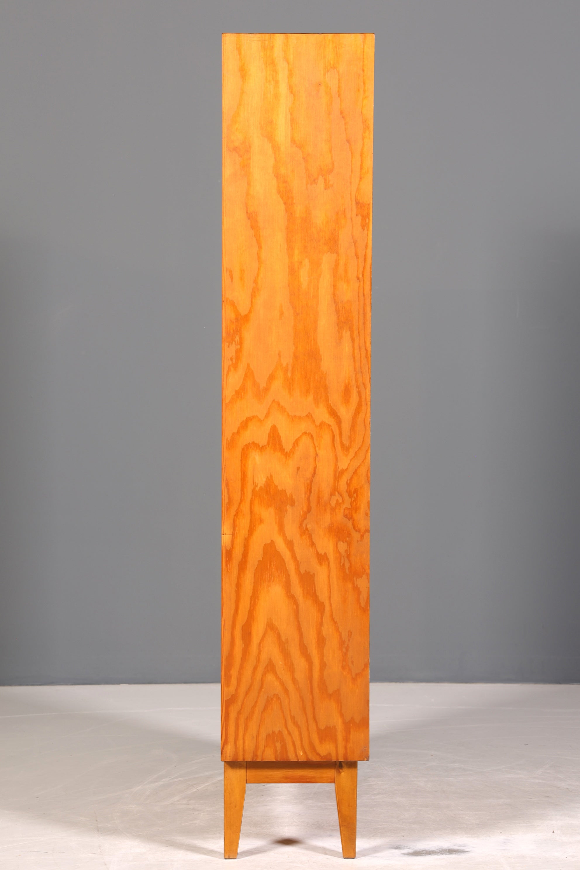 Stilvolles Mid Century Regal echt Holz Vintage Bücherregal Schrank Buchablage 60s Bookshelf 4 von 5
