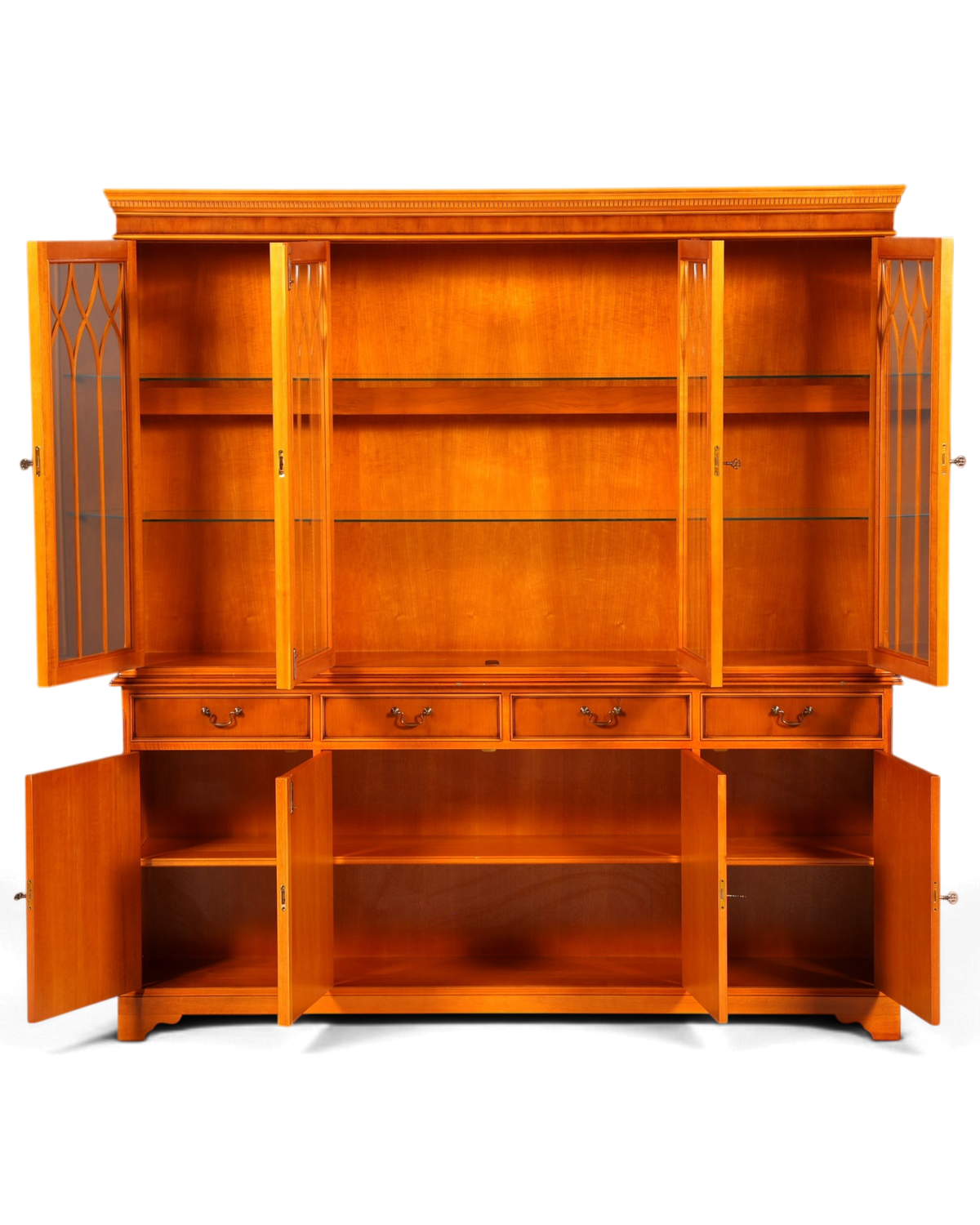 Englische Vitrine Eibe – Bild 6