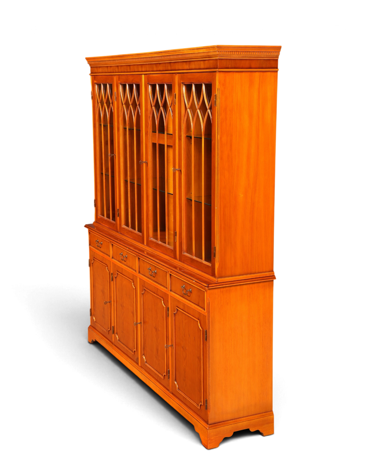 Englische Vitrine Eibe – Bild 7