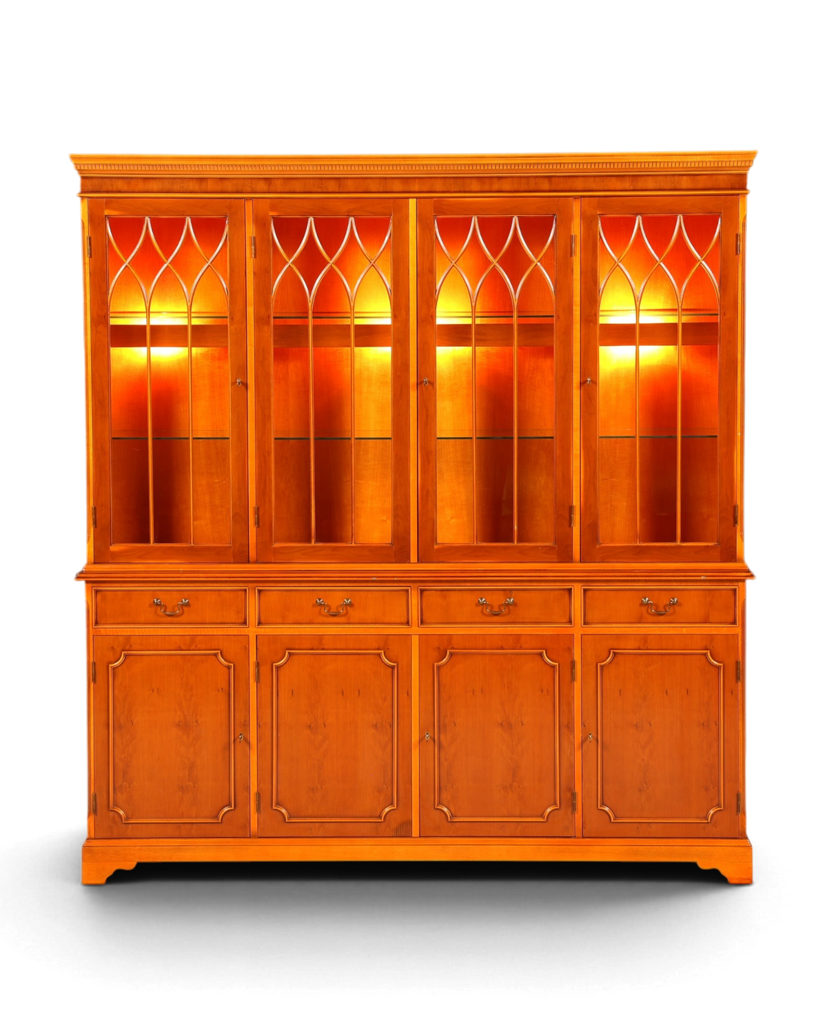 Englische Vitrine Eibe – Bild 5
